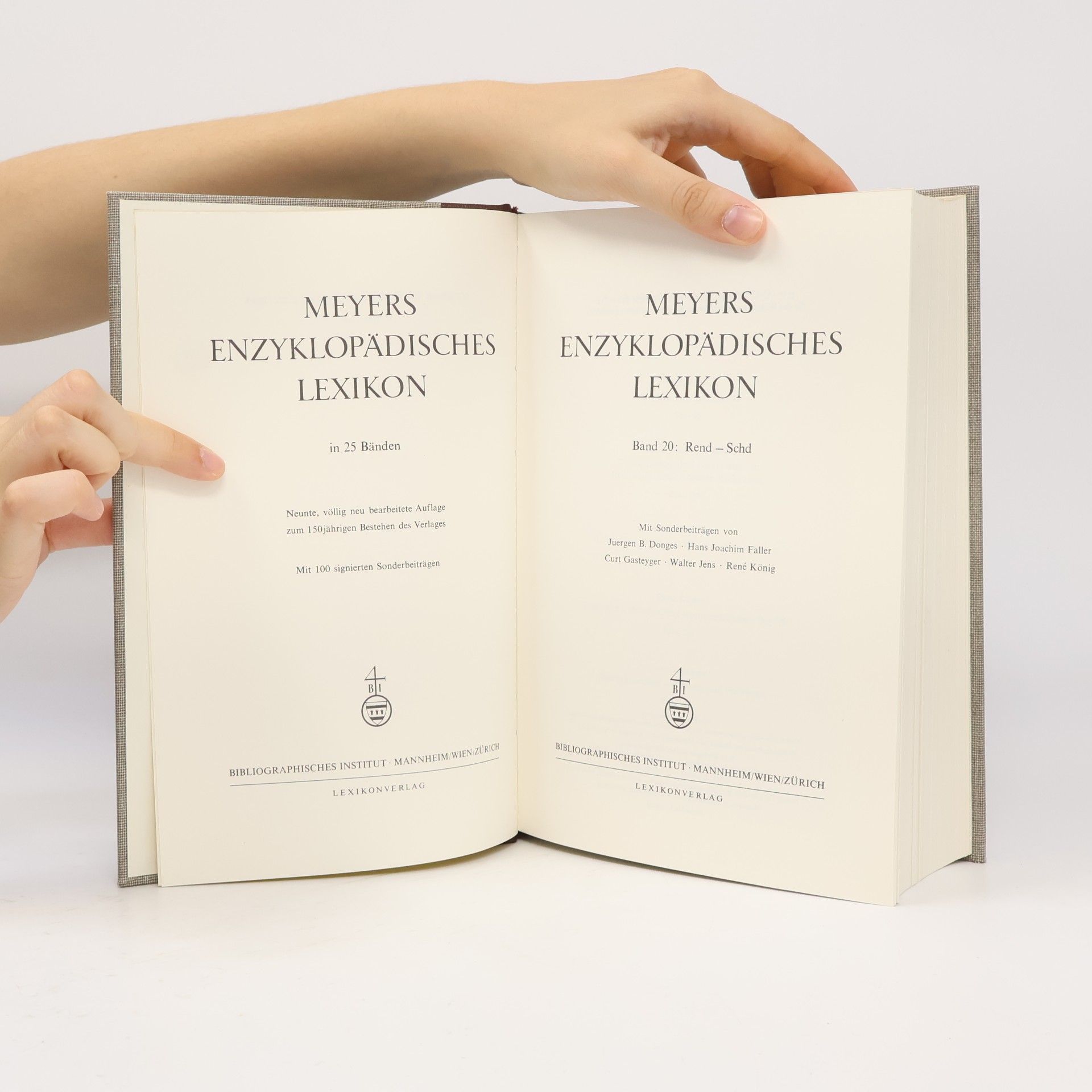 Various authors Meyers Enzyklopädisches Lexikon 20. Rend-Schd