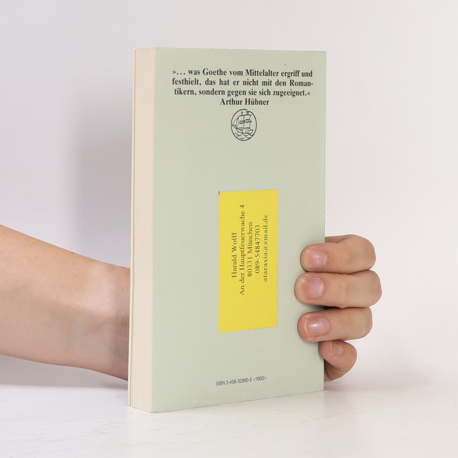 Johann Wolfgang von Goethe Goethe über das Mittelalter