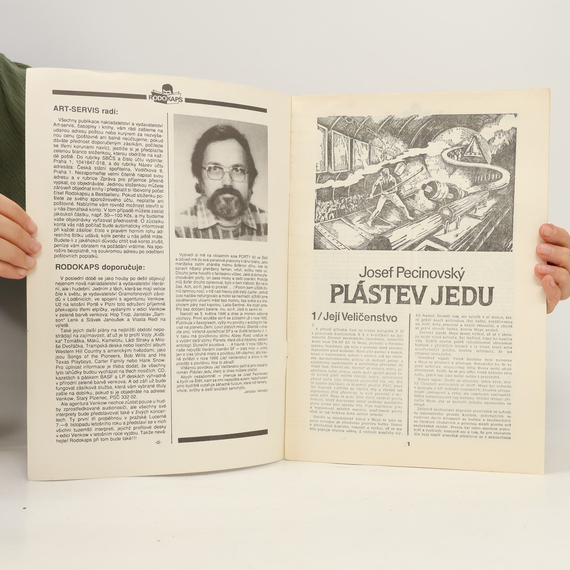 Josef Pecinovský Rodokaps 3/1990. Plástev jedu