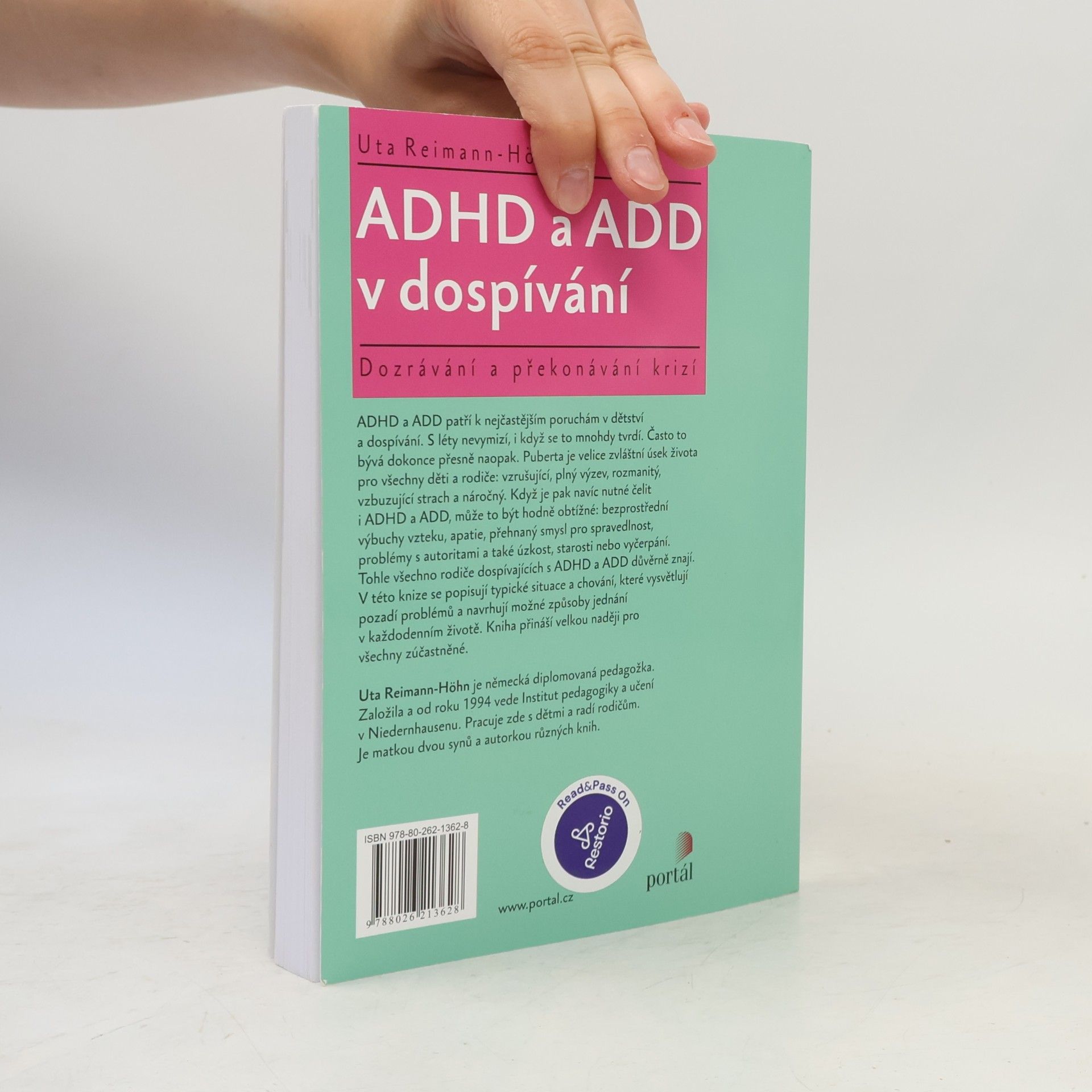 Uta Reimann-Höhn ADHD a ADD v dospívání