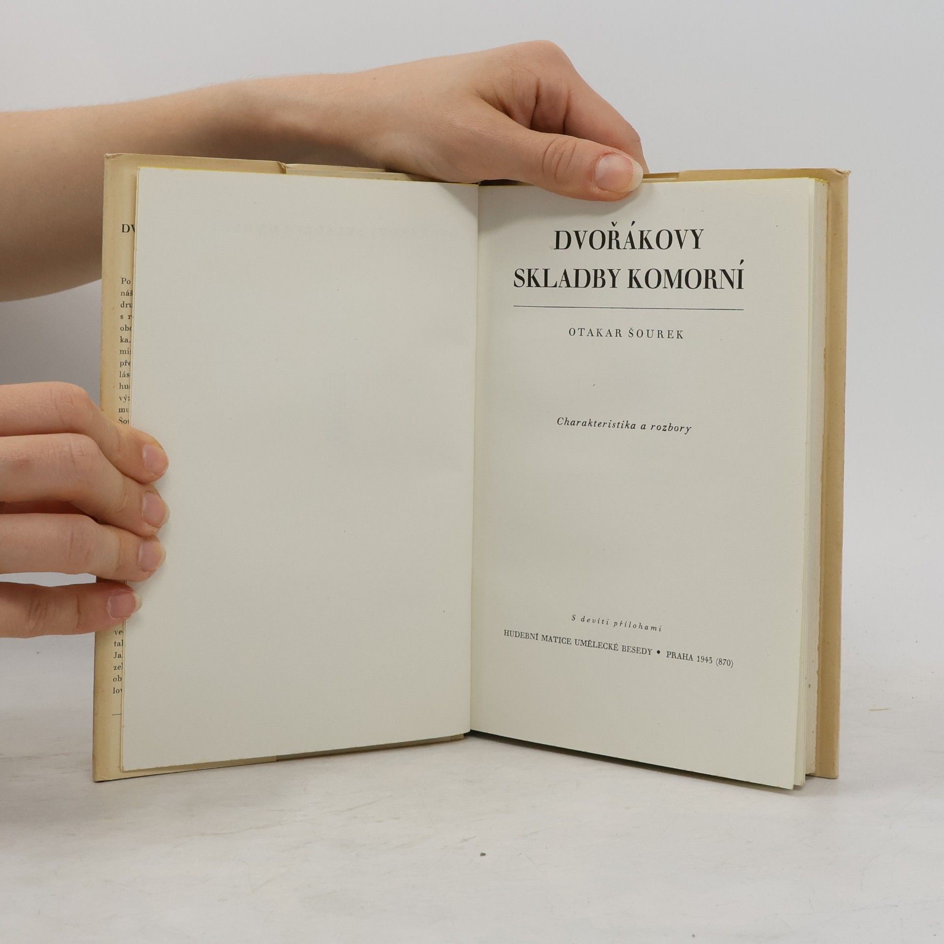 Otakar Šourek Dvořákovy skladby komorní