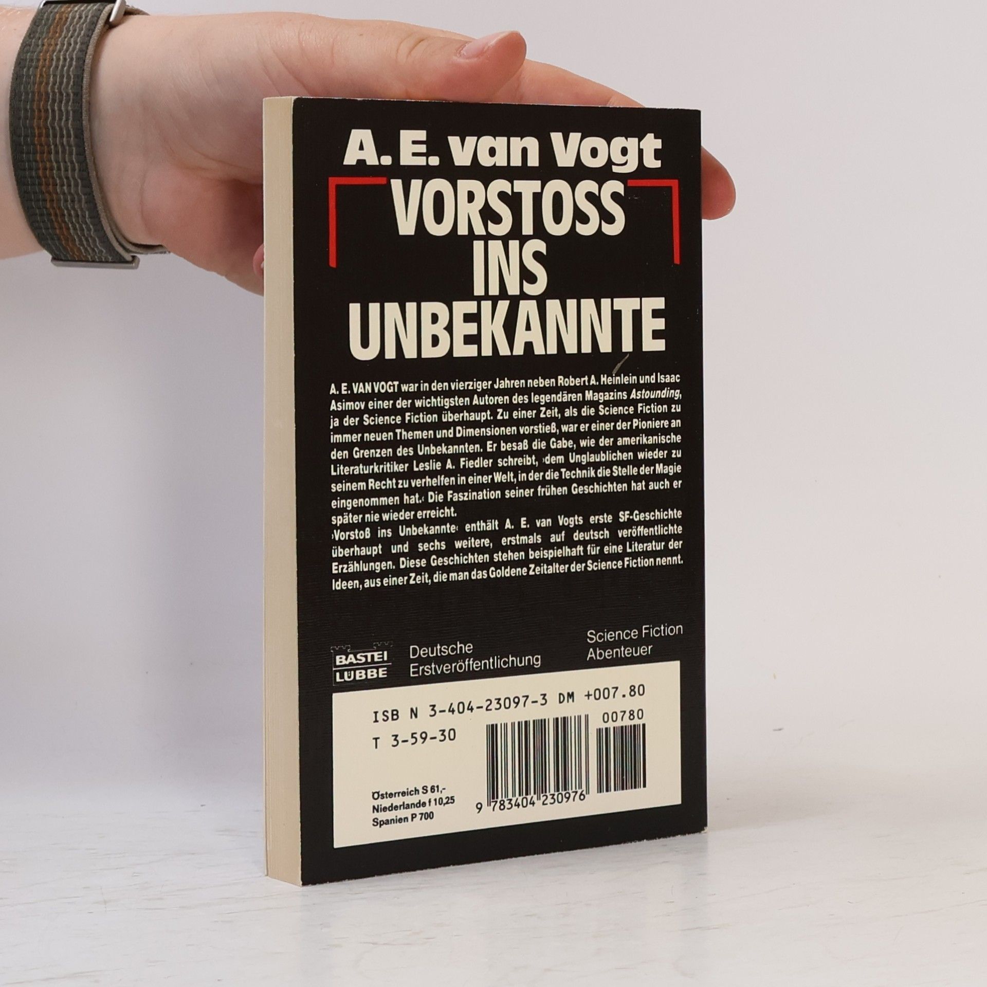 Alfred Elton Van Vogt Vorstoss ins Unbekannte