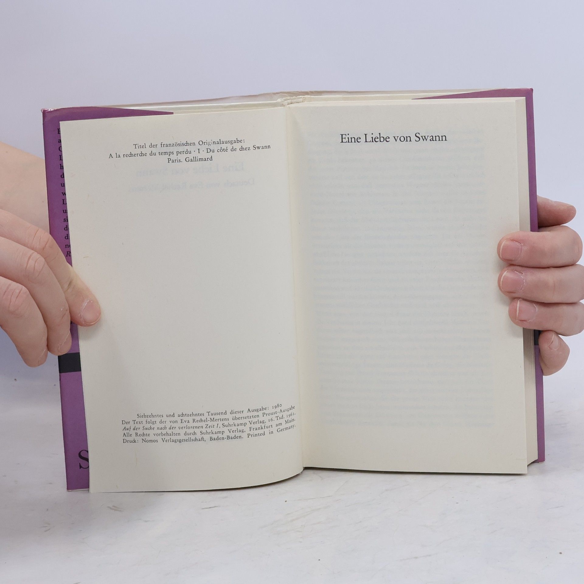 Marcel Proust Eine Liebe von Swann