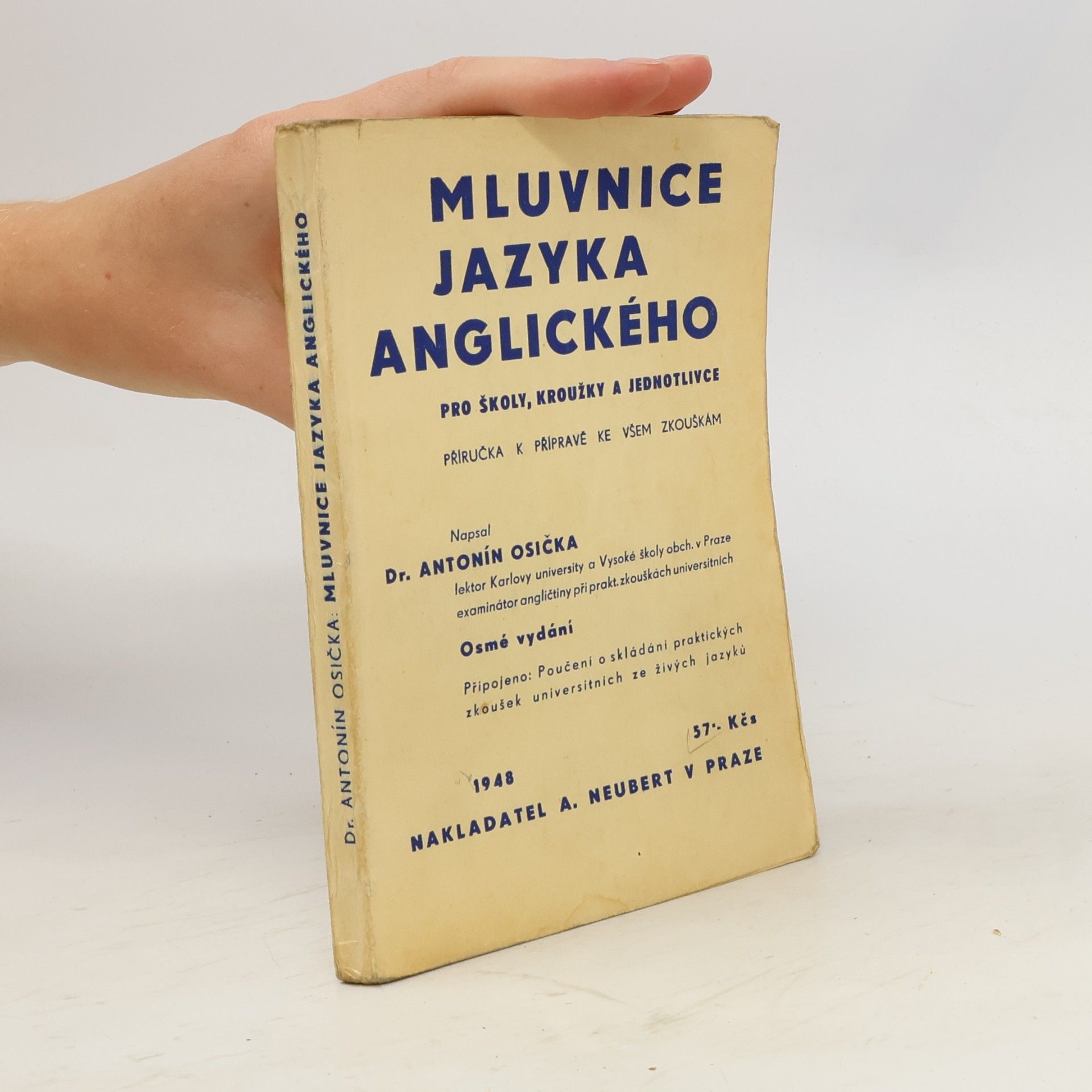 Antonín Osička Mluvnice jazyka anglického