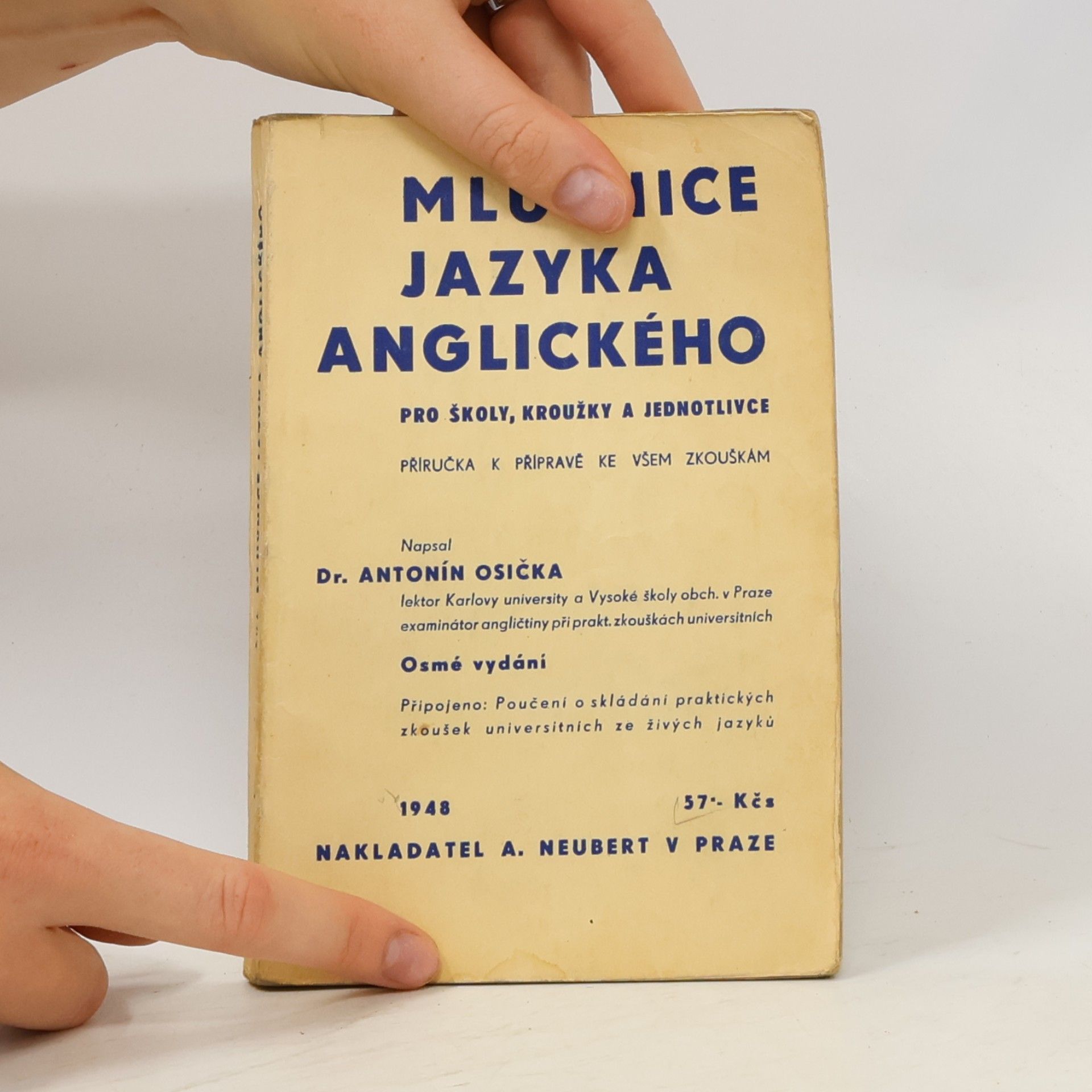 Antonín Osička Mluvnice jazyka anglického