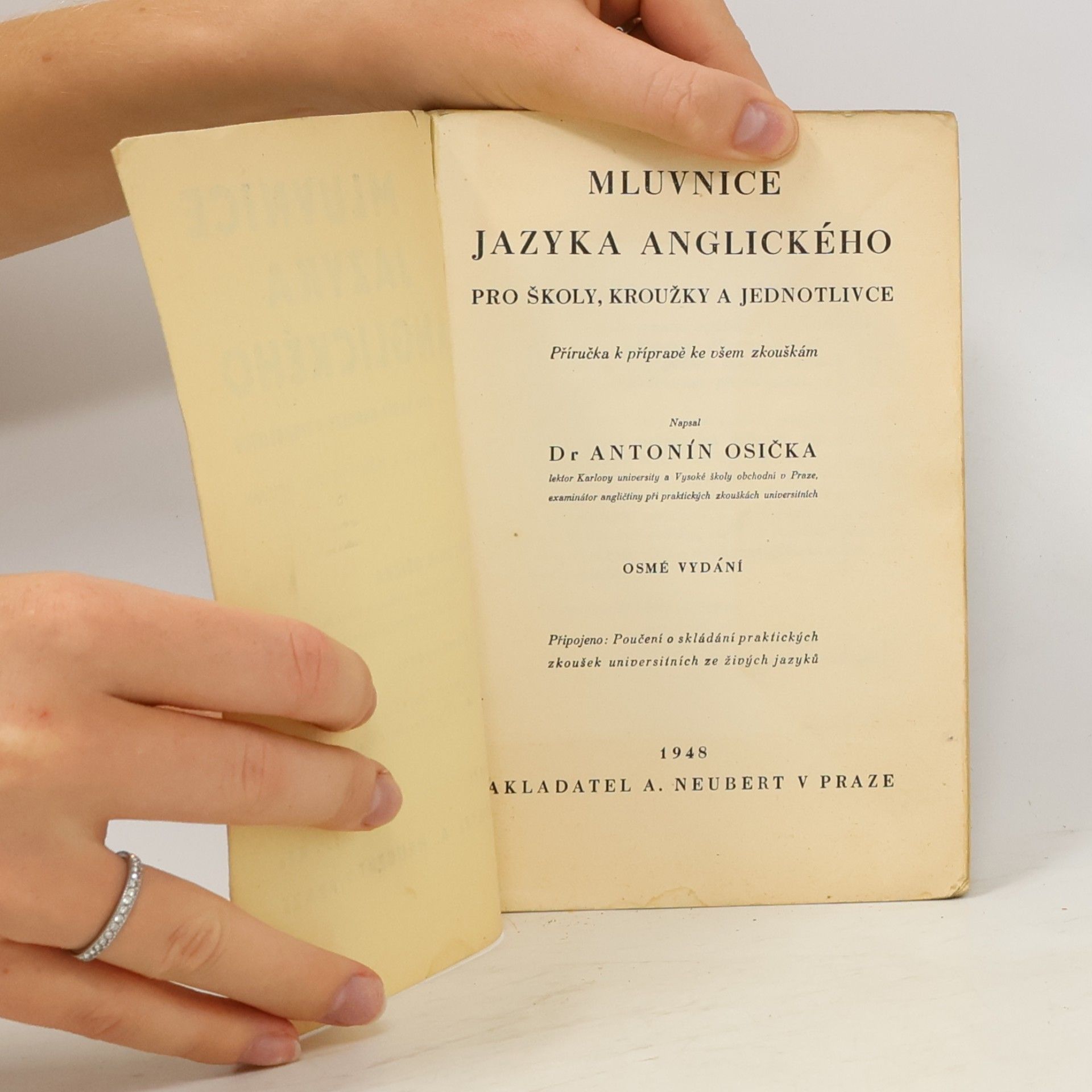 Antonín Osička Mluvnice jazyka anglického