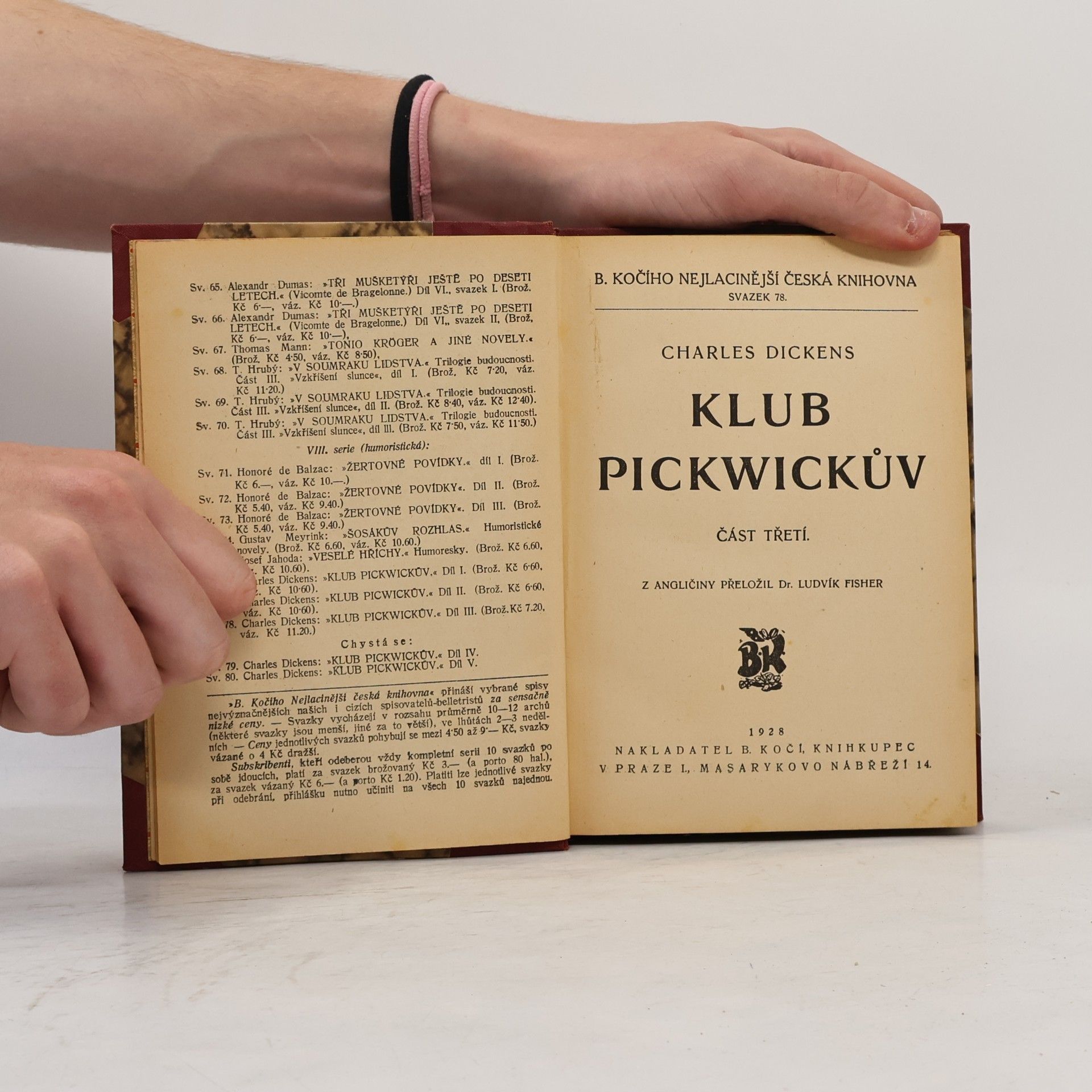 Charles Dickens Klub Pickwickův. Část 3.