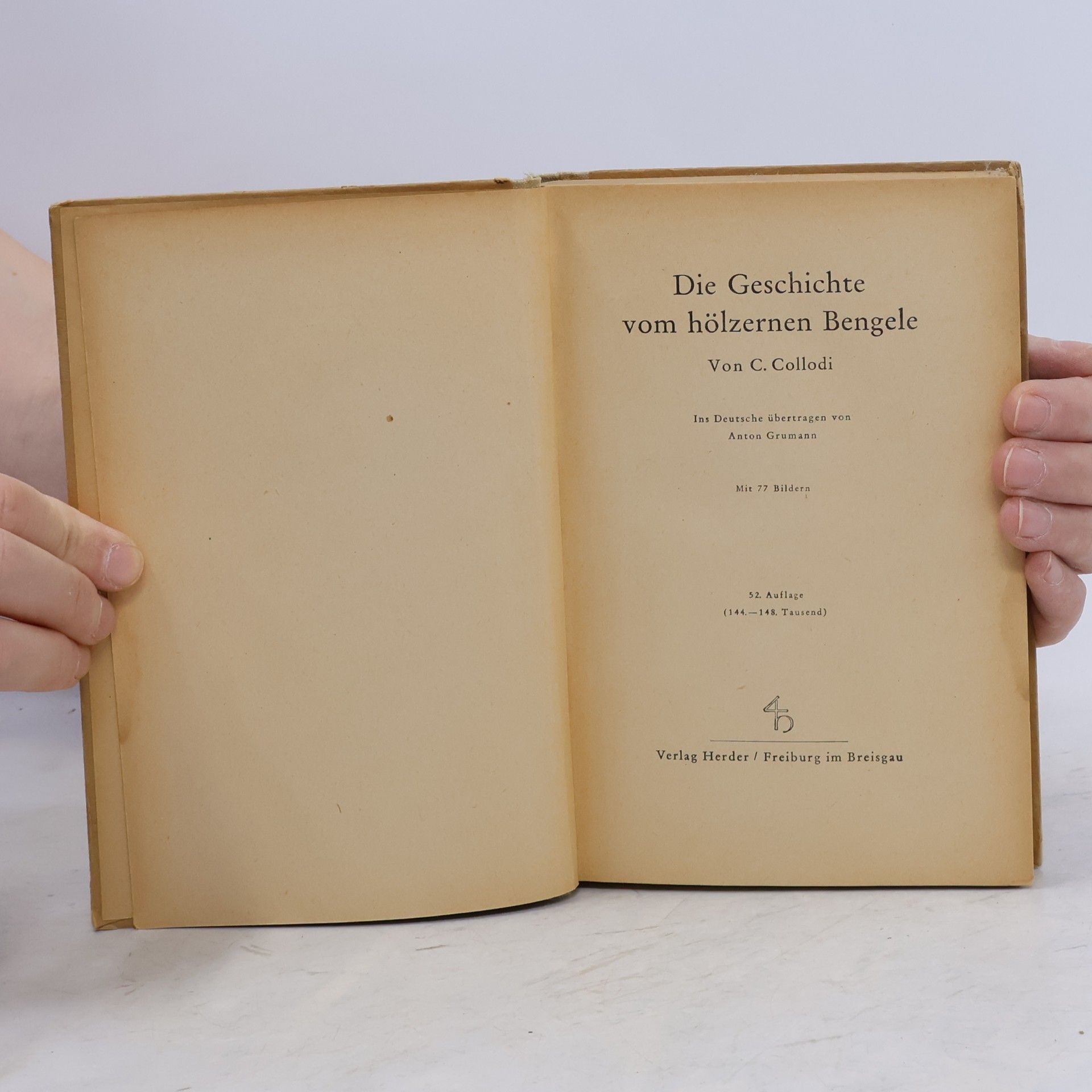 Carlo Collodi Die Geschichte vom hölzernen Bengele