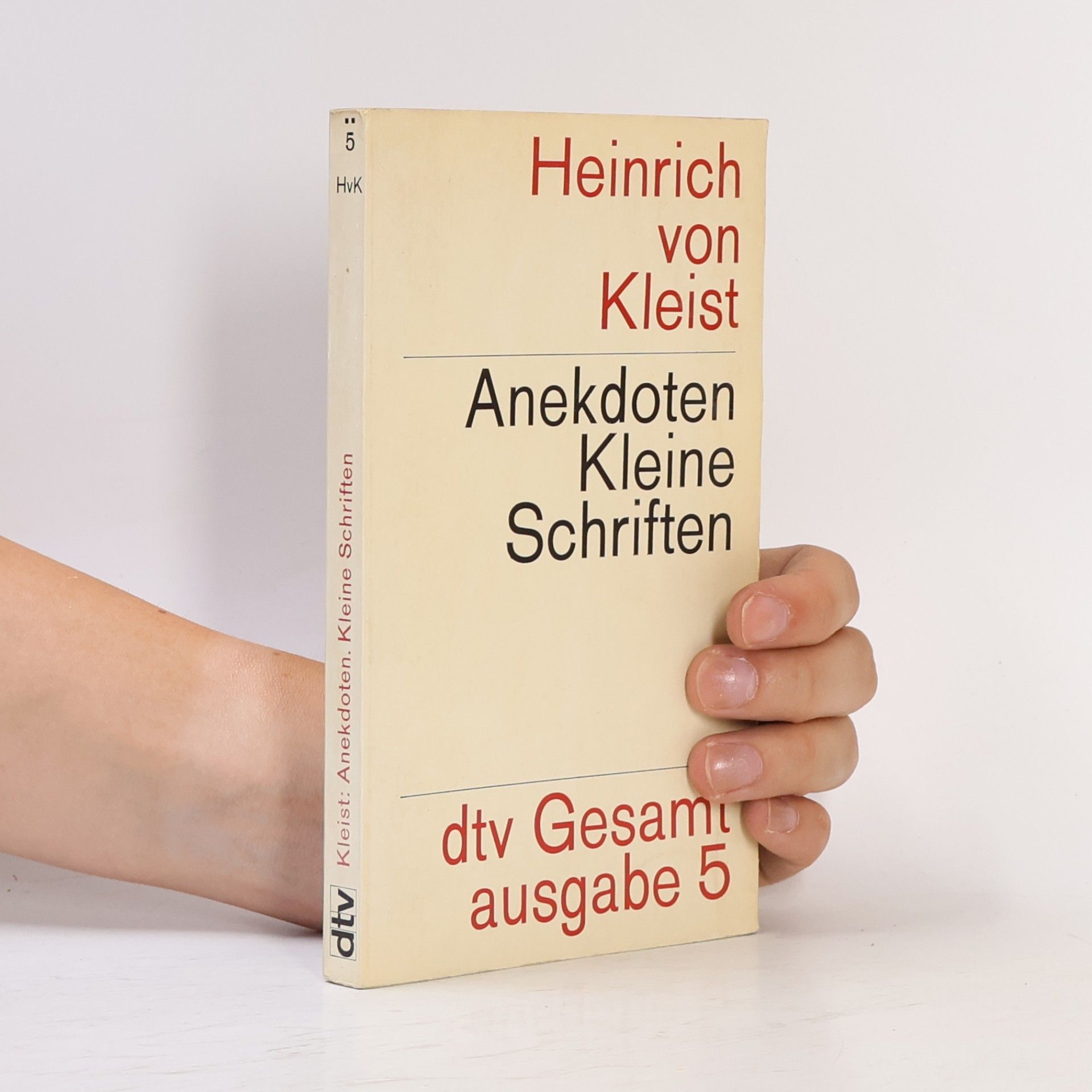 Heinrich von Kleist Anekdoten kleine schriften