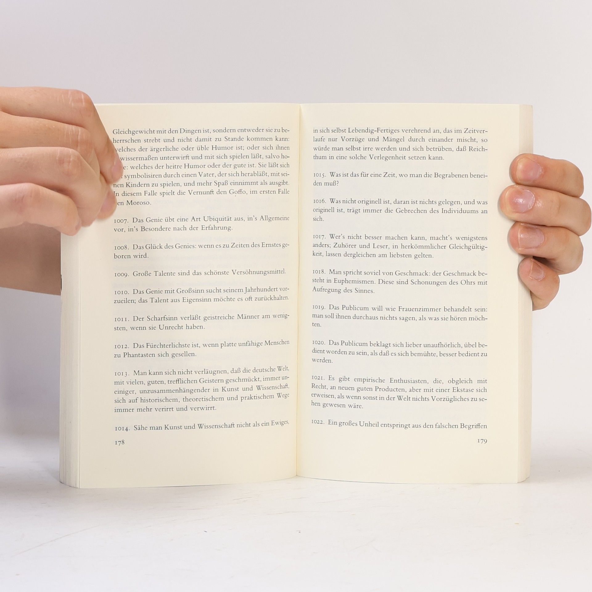 Johann Wolfgang von Goethe Maximen und Reflexionen