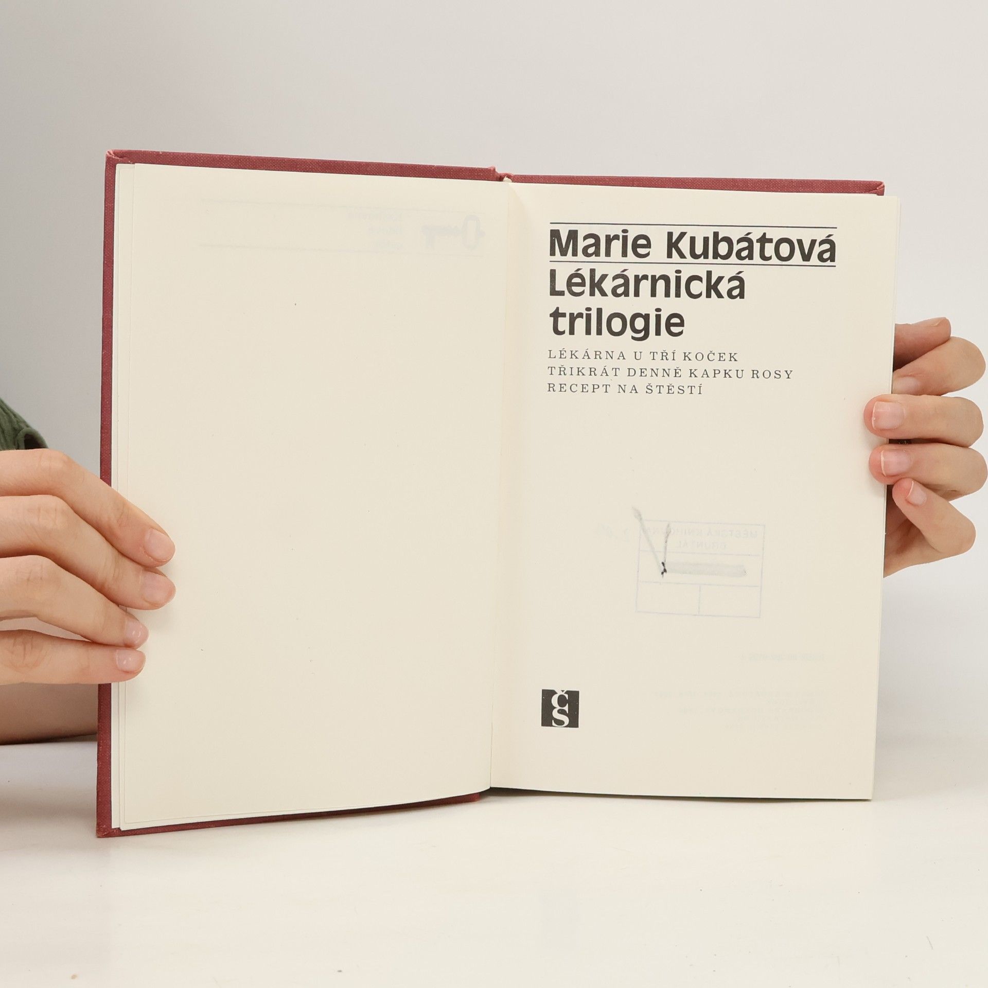Marie Kubátová Lékárnická trilogie