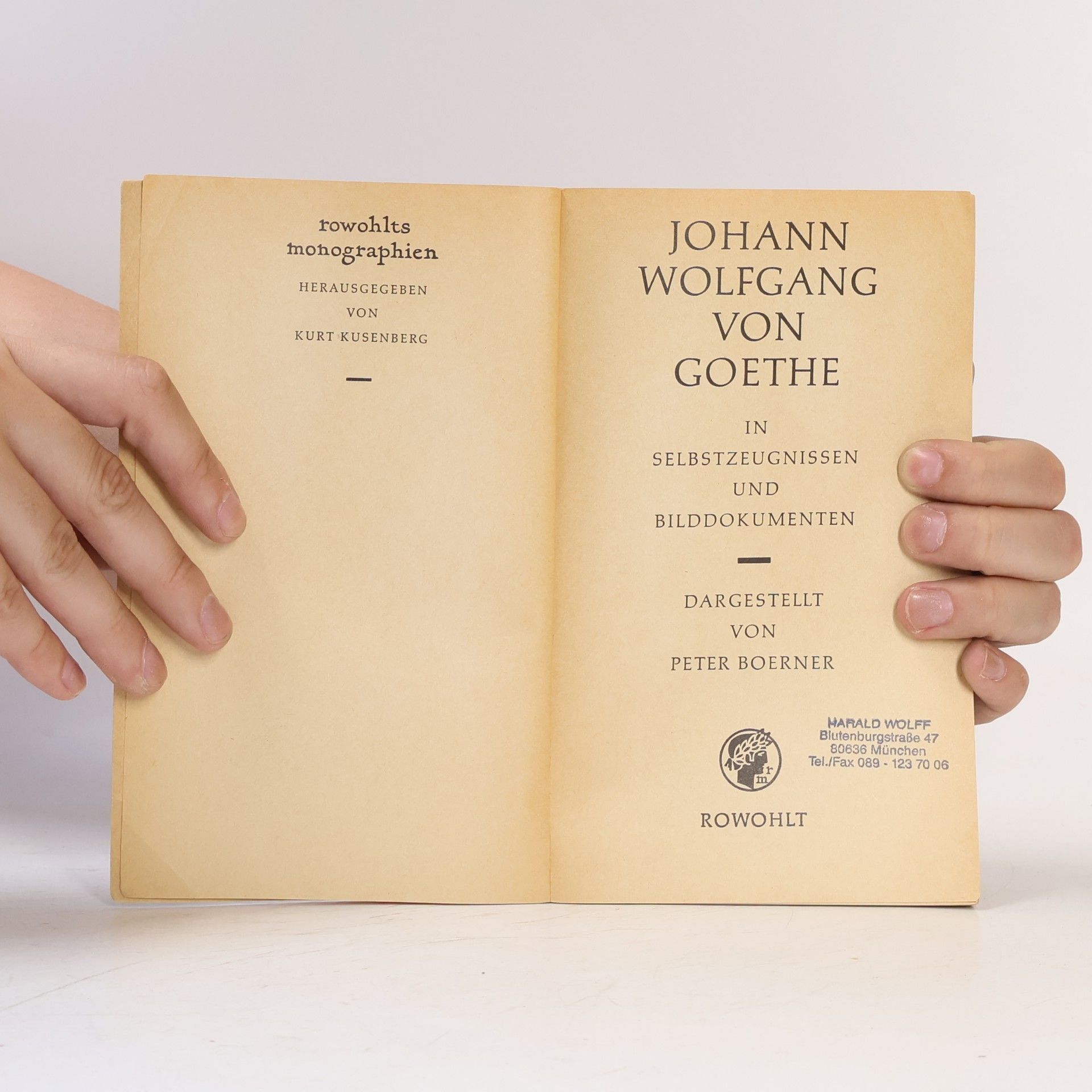 Peter Boerner Goethe
