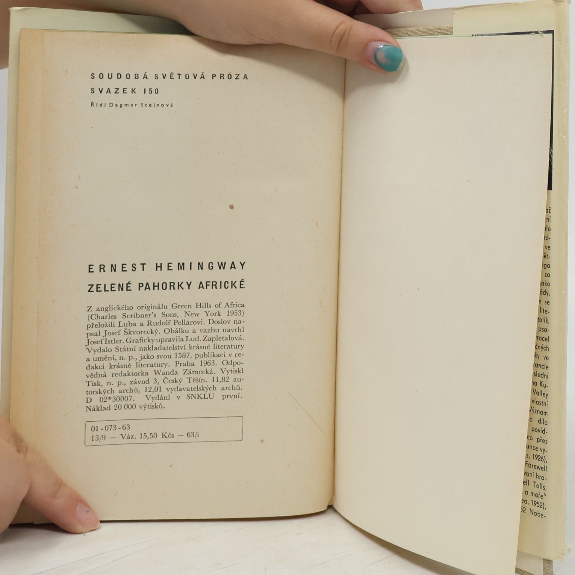 Ernest Hemingway Zelené pahorky africké