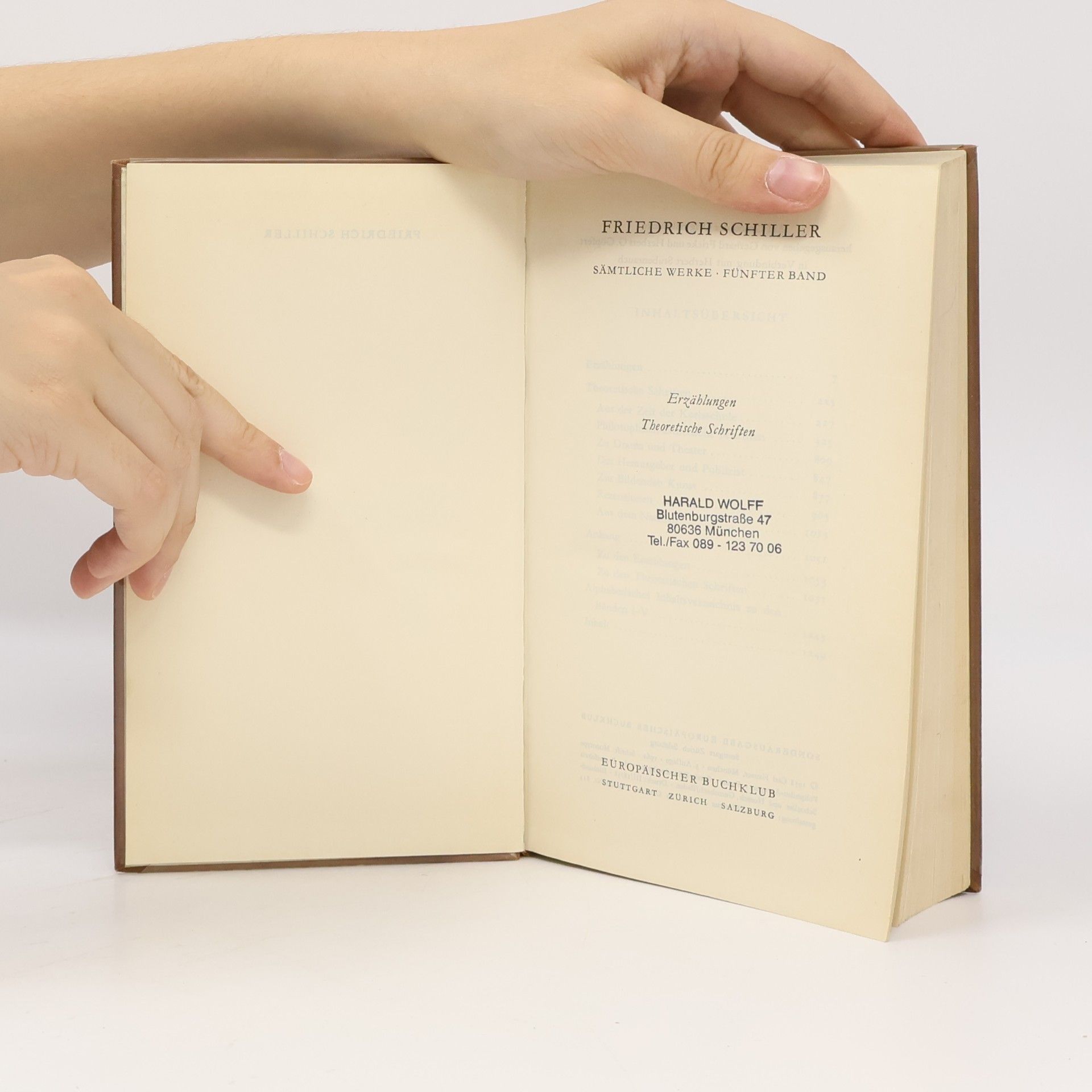 Friedrich Schiller Sämtliche Werke 5