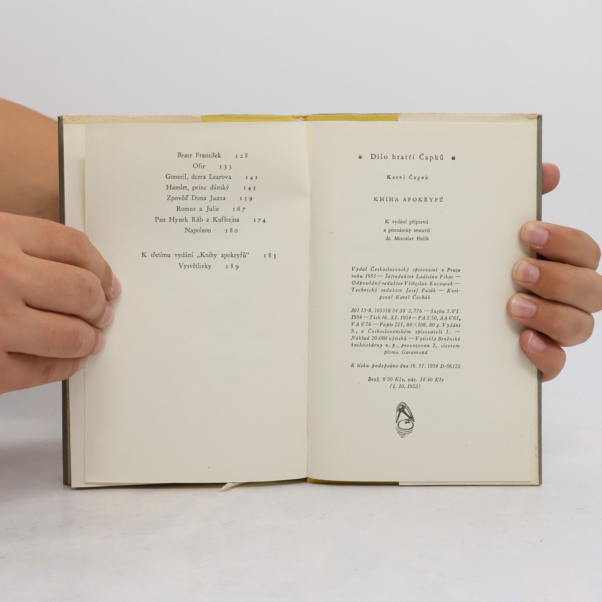 Karel Čapek Kniha apokryfů