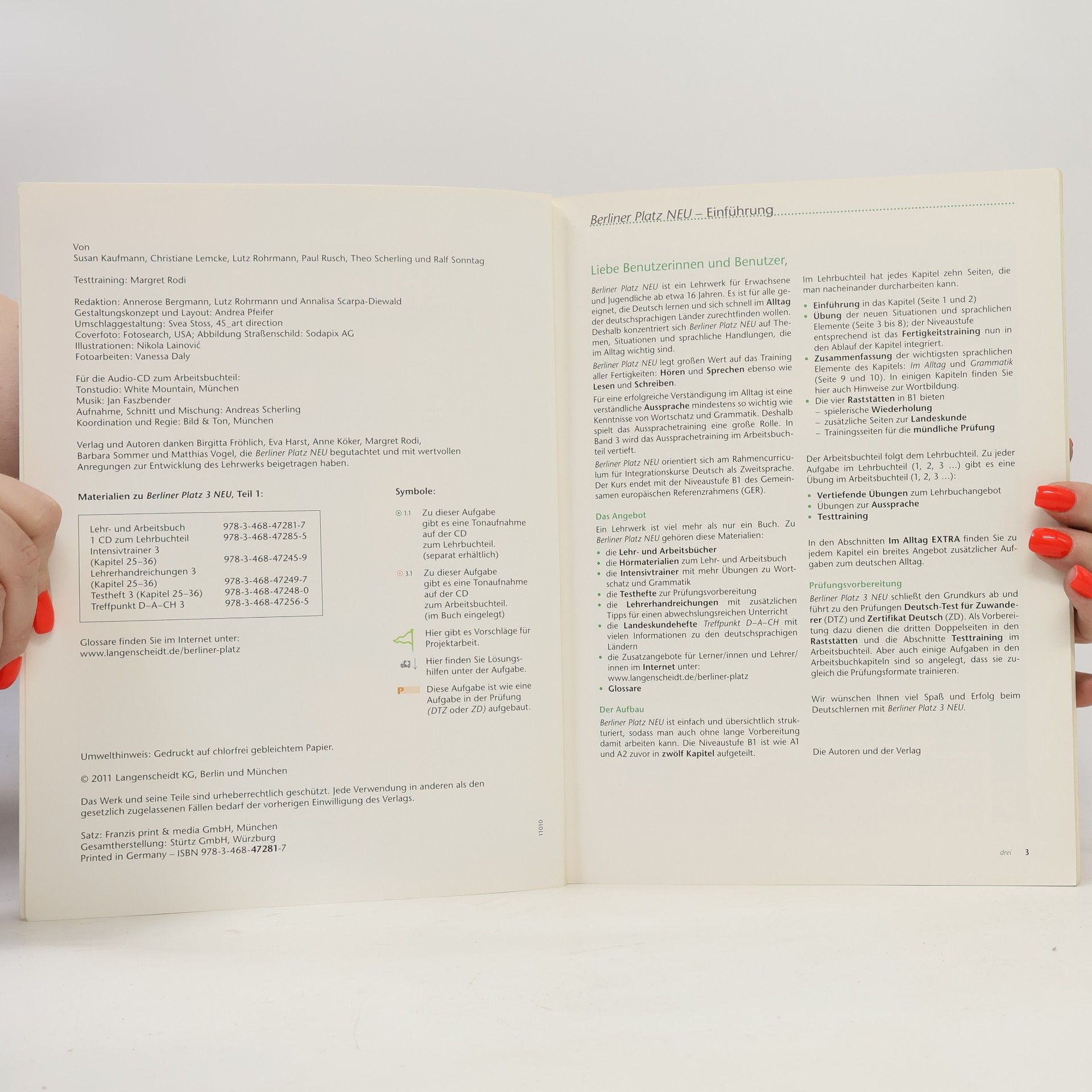 Susan Kaufmann Berliner Platz 3 Neu in Teilbänden - Lehr- und Arbeitsbuch 3, Teil 1 mit Audio-CD und Im Alltag Extra