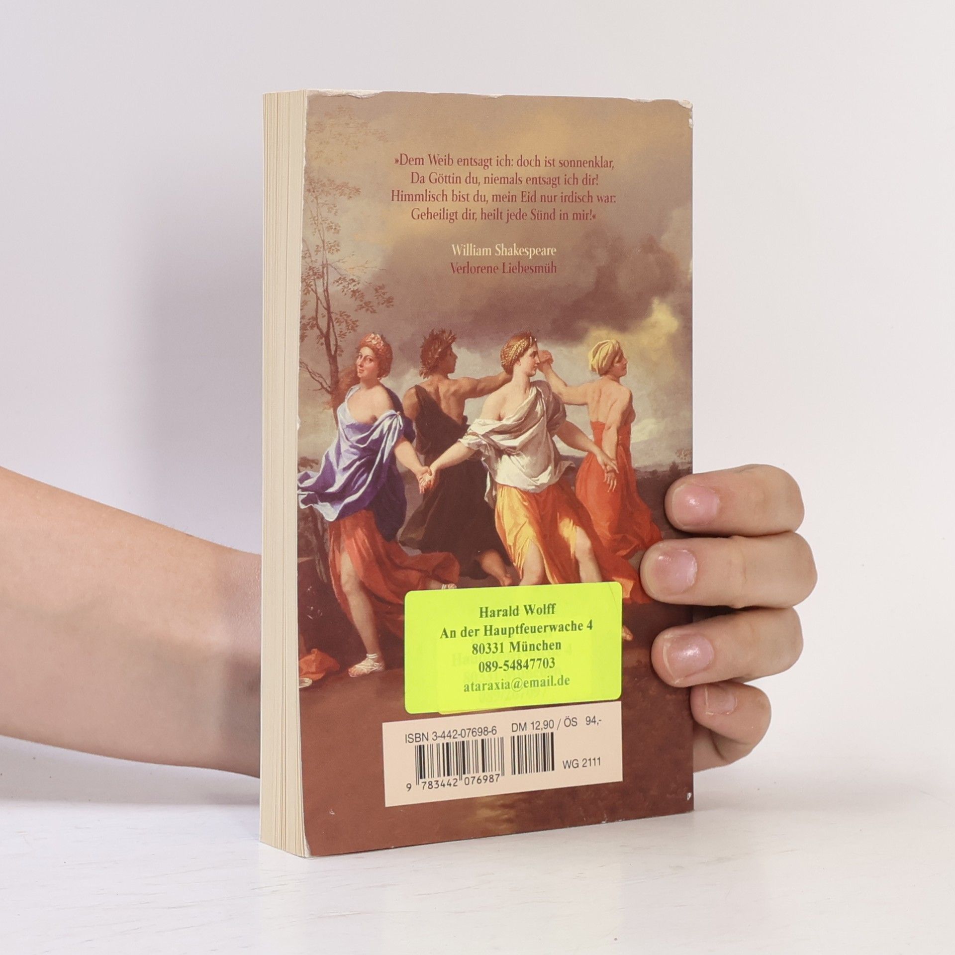 William Shakespeare Verlorene Liebesmüh'