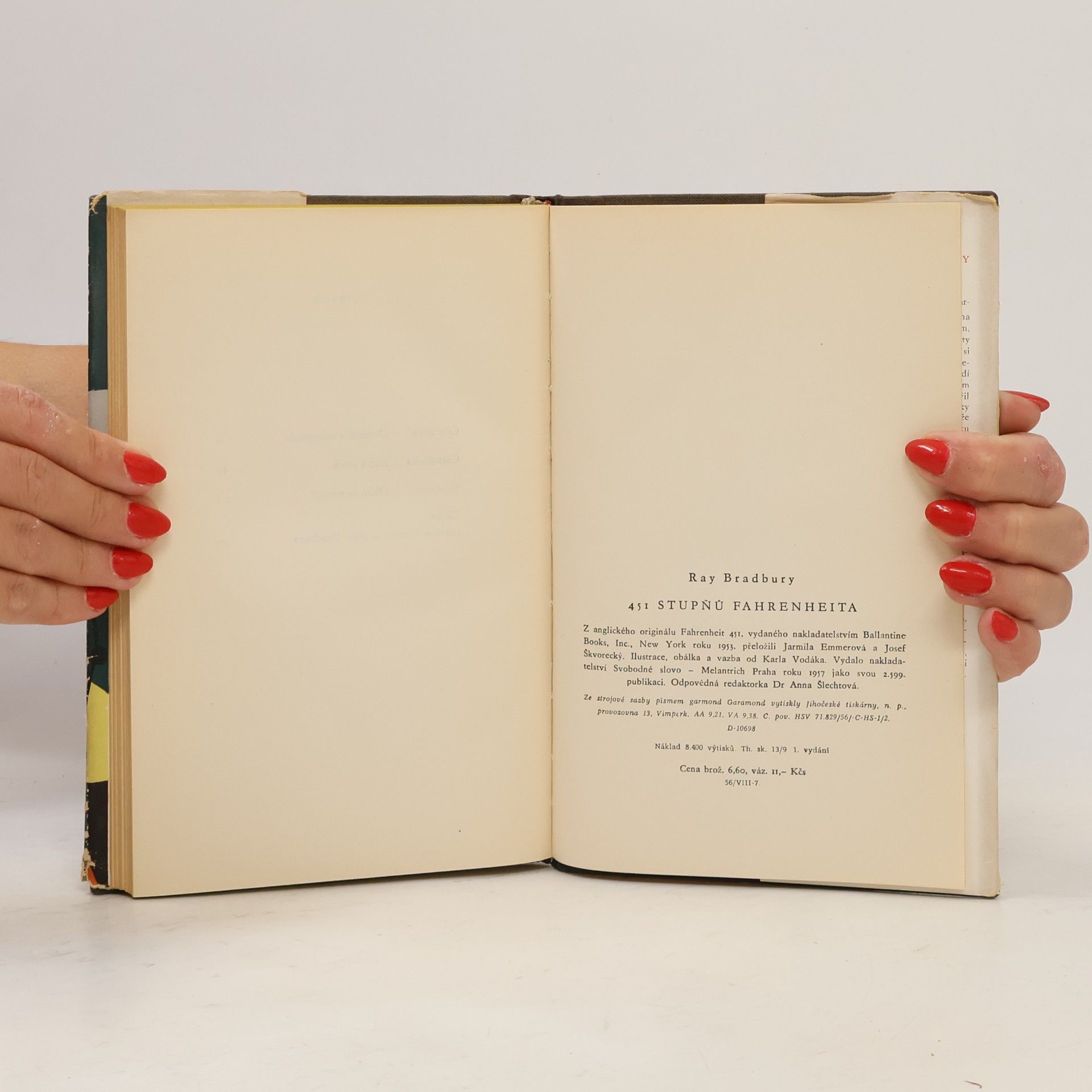 Ray Bradbury 451 stupňů Fahrenheita (1. vydání)