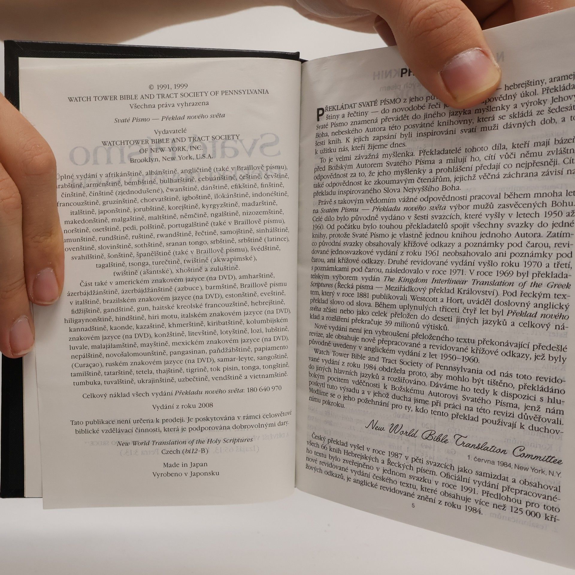 Autores varios Svaté Písmo. Překlad nového světa