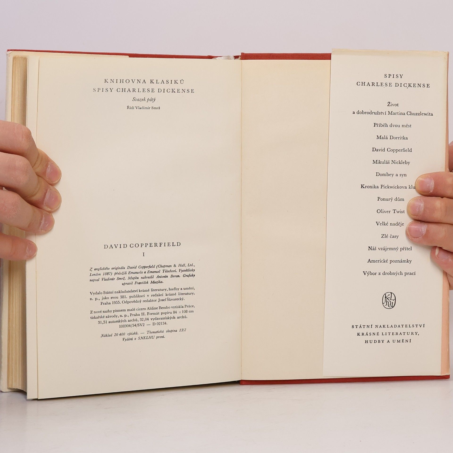 Charles Dickens Spisy Charlese Dickense 5. David Copperfield I