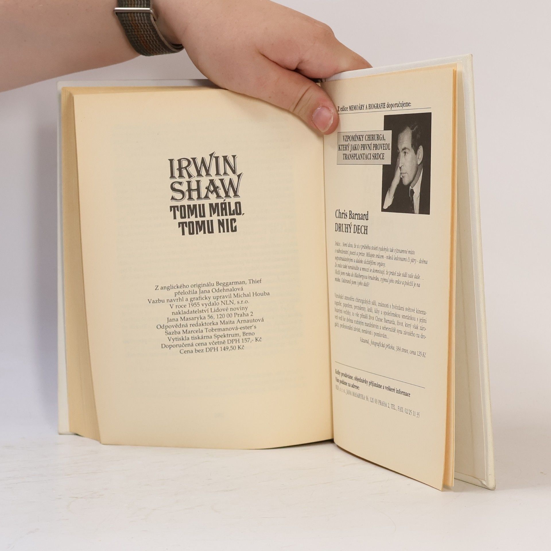 Irwin Shaw Tomu málo, tomu nic