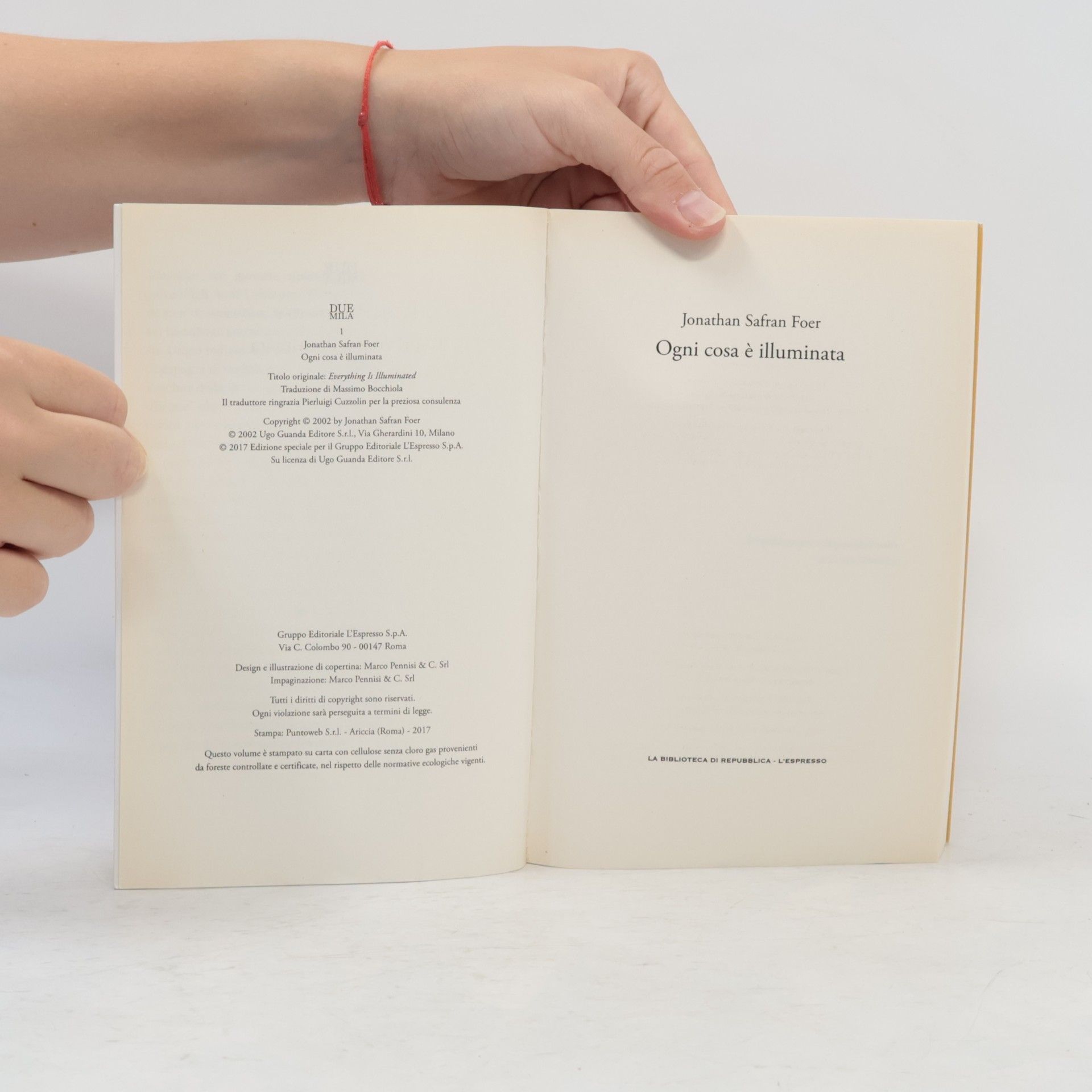 Jonathan Safran Foer Ogni cosa è illuminata