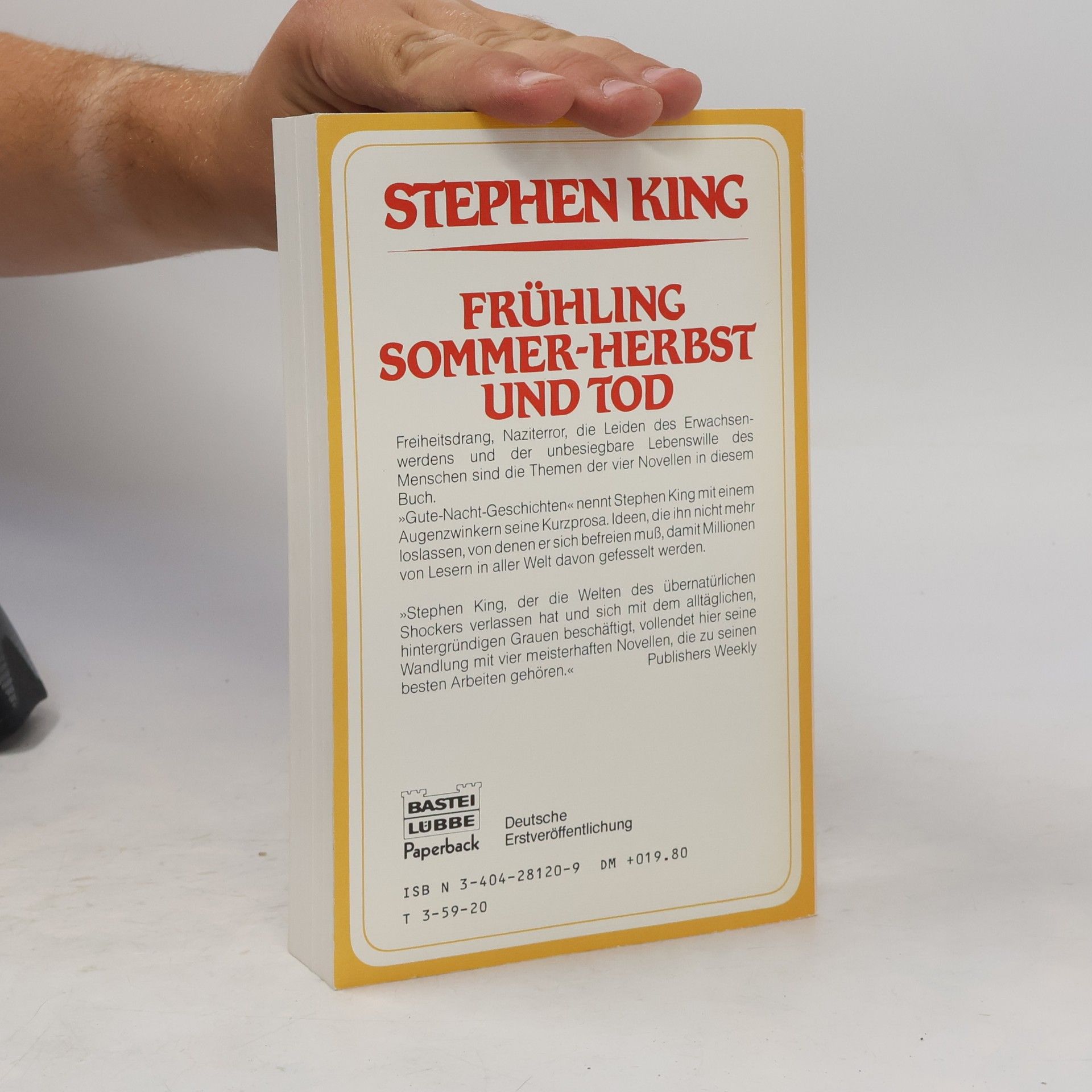 Stephen King Frühling, Sommer, Herbst und Tod
