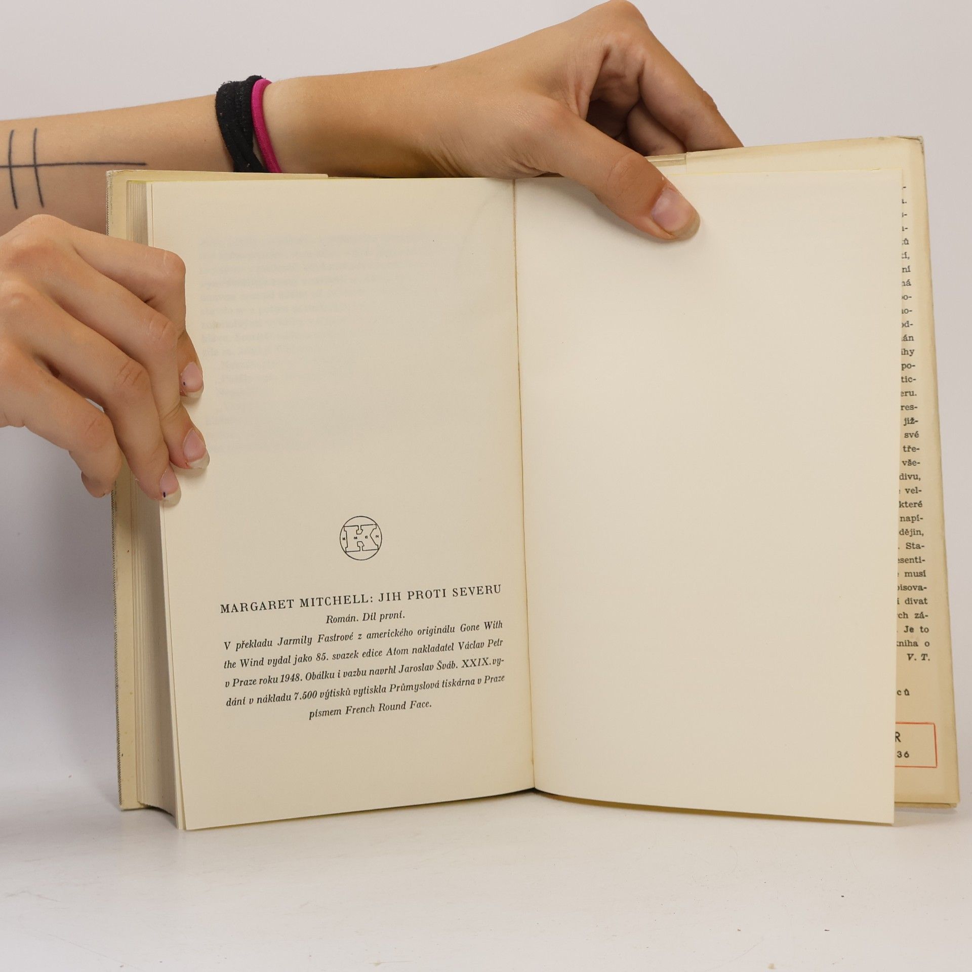 Margaret Mitchell Jih proti severu I. V bouři