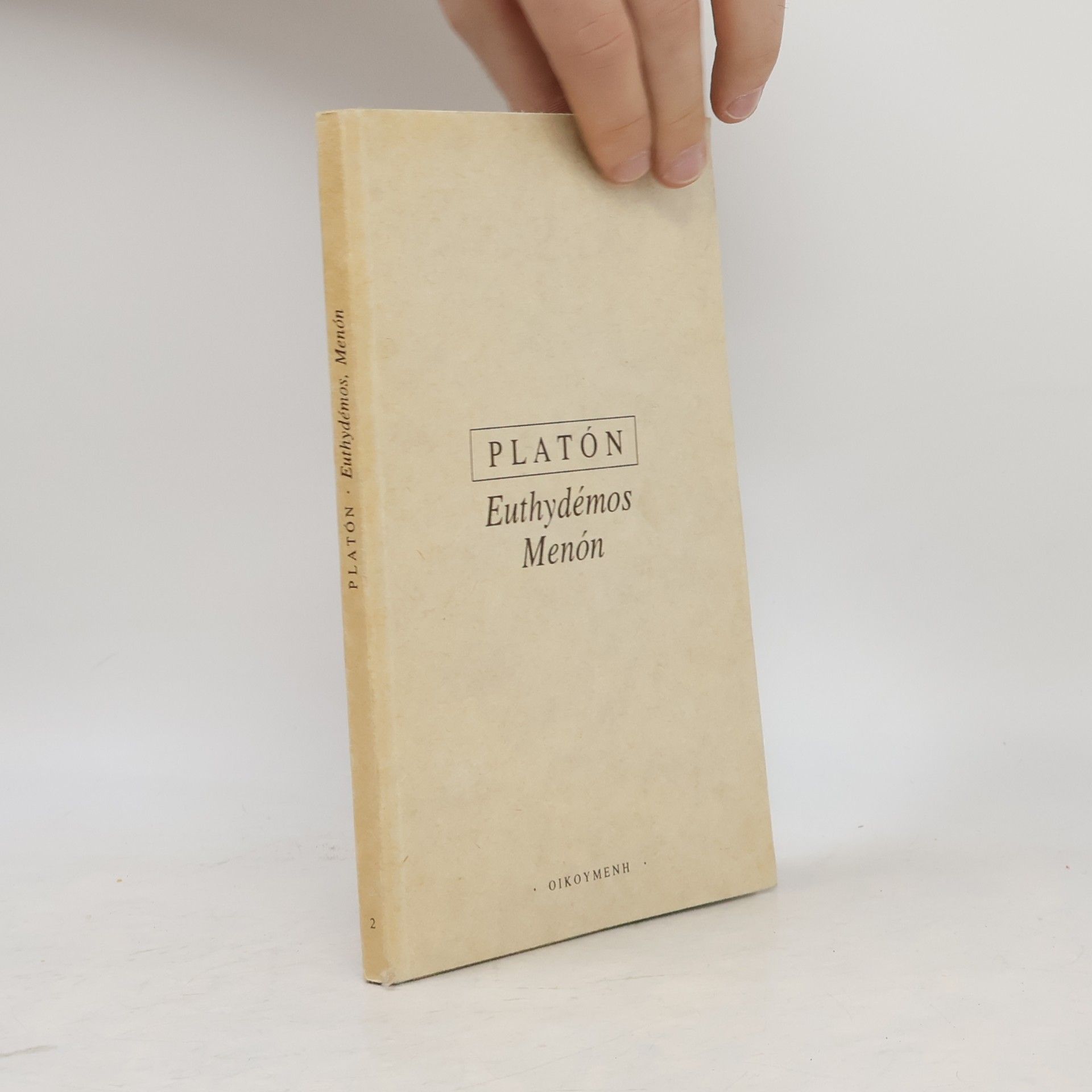 Platon Euthydémos. Menón
