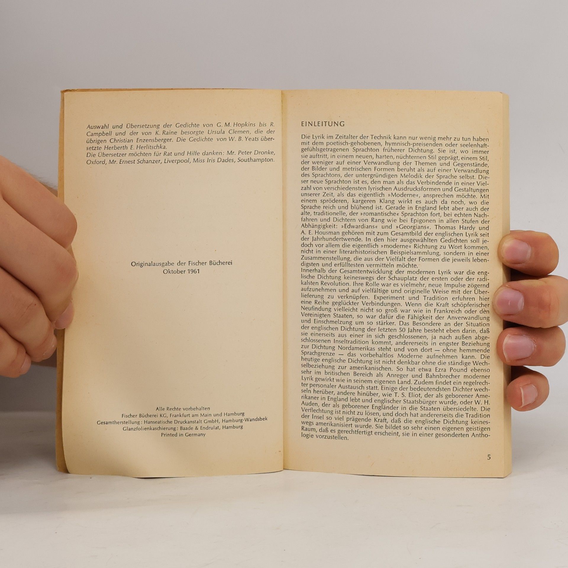 Dylan Thomas Englische Gedichte. Von Hopkins bis Dylan Thomas