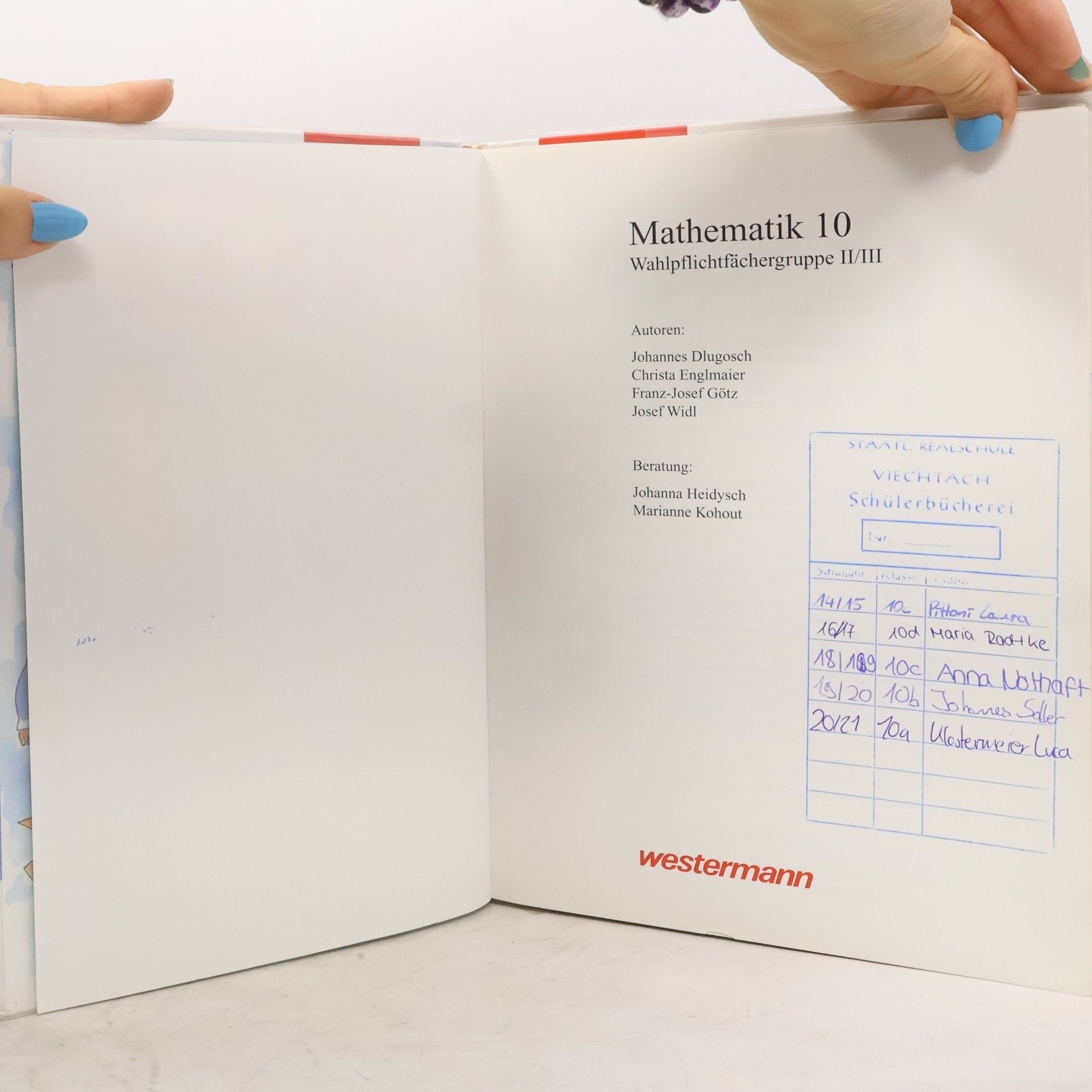 Johannes Dlugosch 10. Jahrgangsstufe, Wahlpflichtfächergruppe II/III