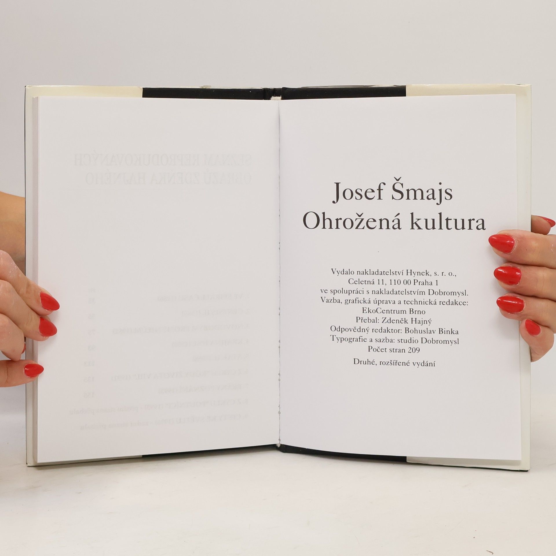 Josef Šmajs The Threatened Culture