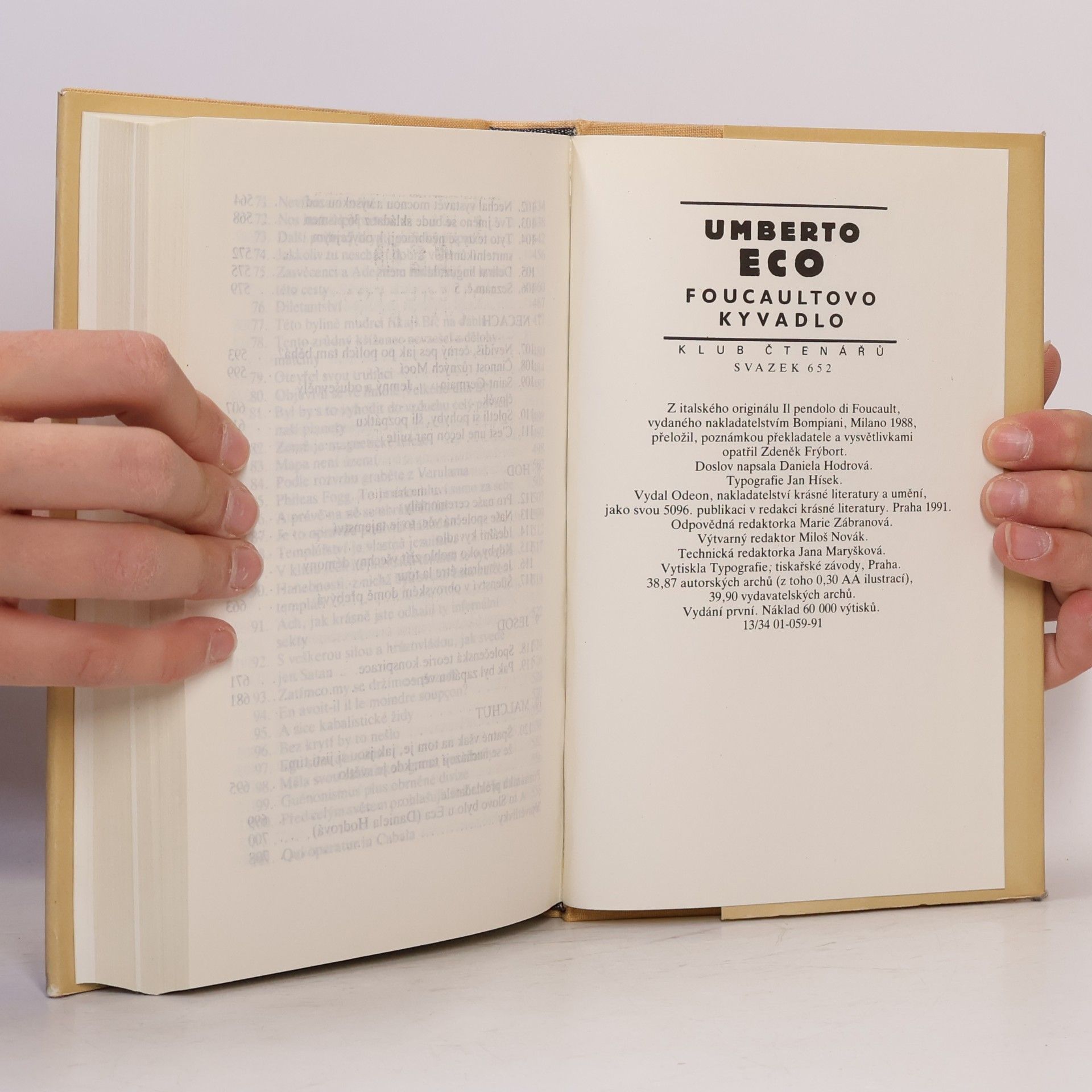Umberto Eco Foucaltovo kyvadlo