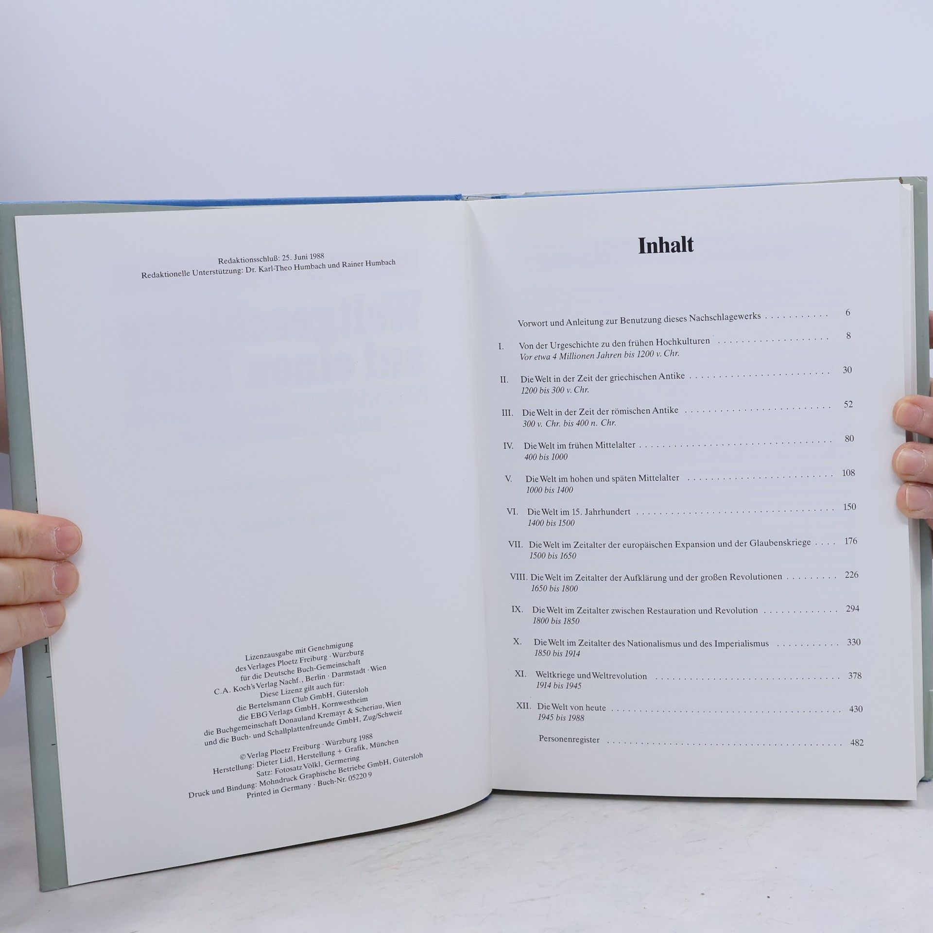 Autorenkollektiv Weltgeschichte auf einen Blick