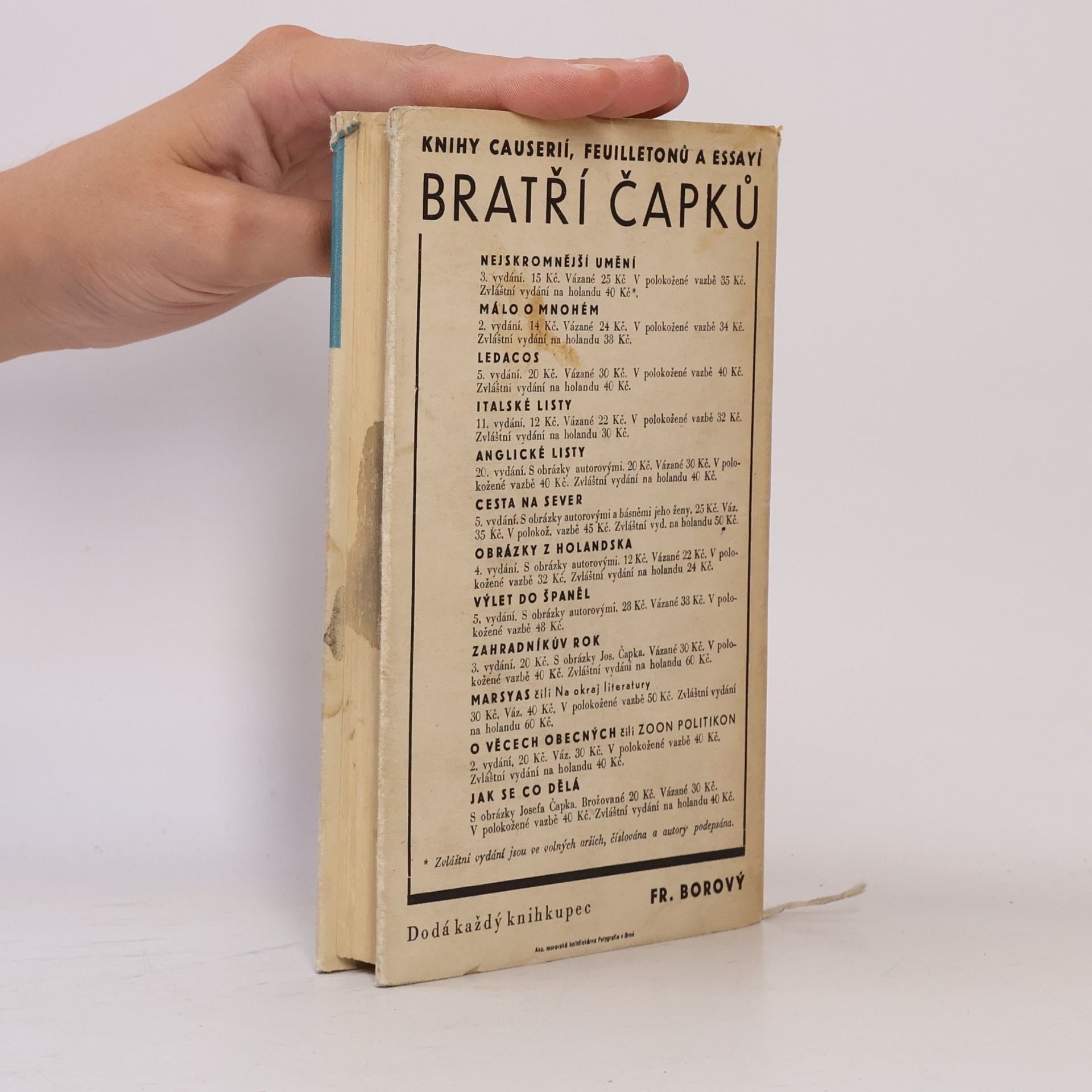 Karel Čapek Jak se co dělá