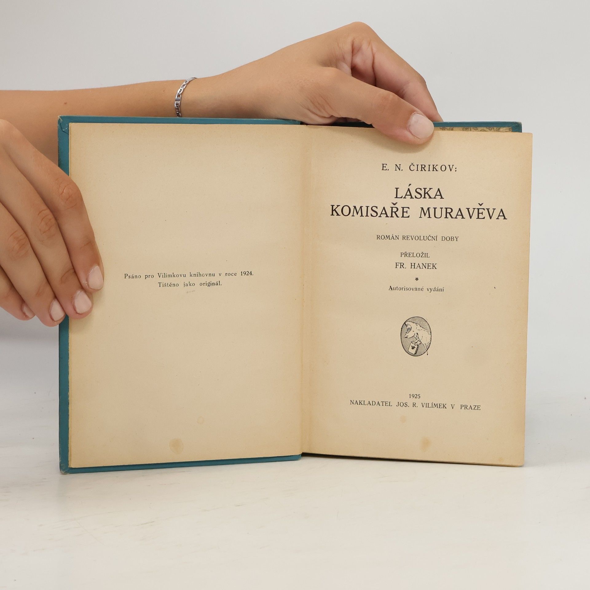 E. N. Čirikov Láska komisaře Muravěva