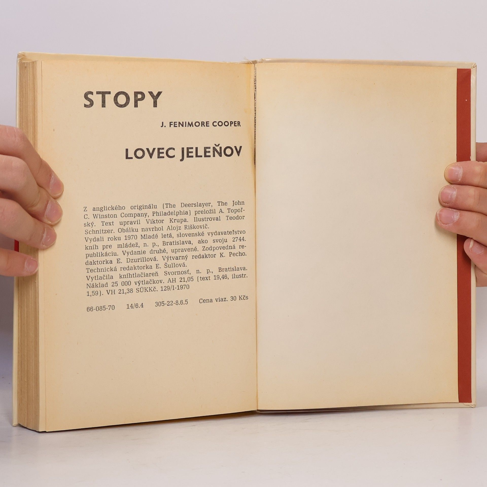 James Fenimore Cooper Lovec jeleňov