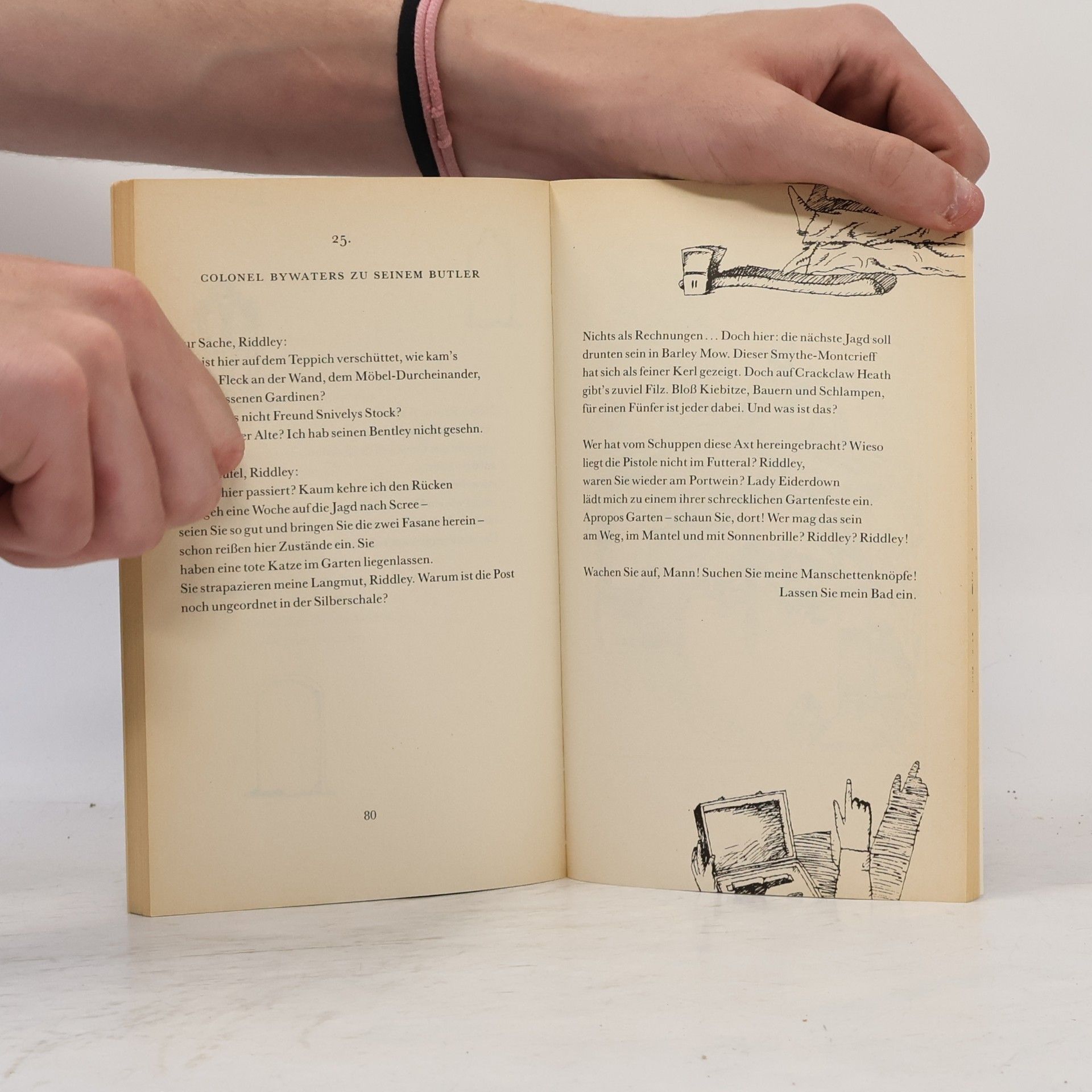 Martha Grimes Mit Schirm und blinkender Pistole