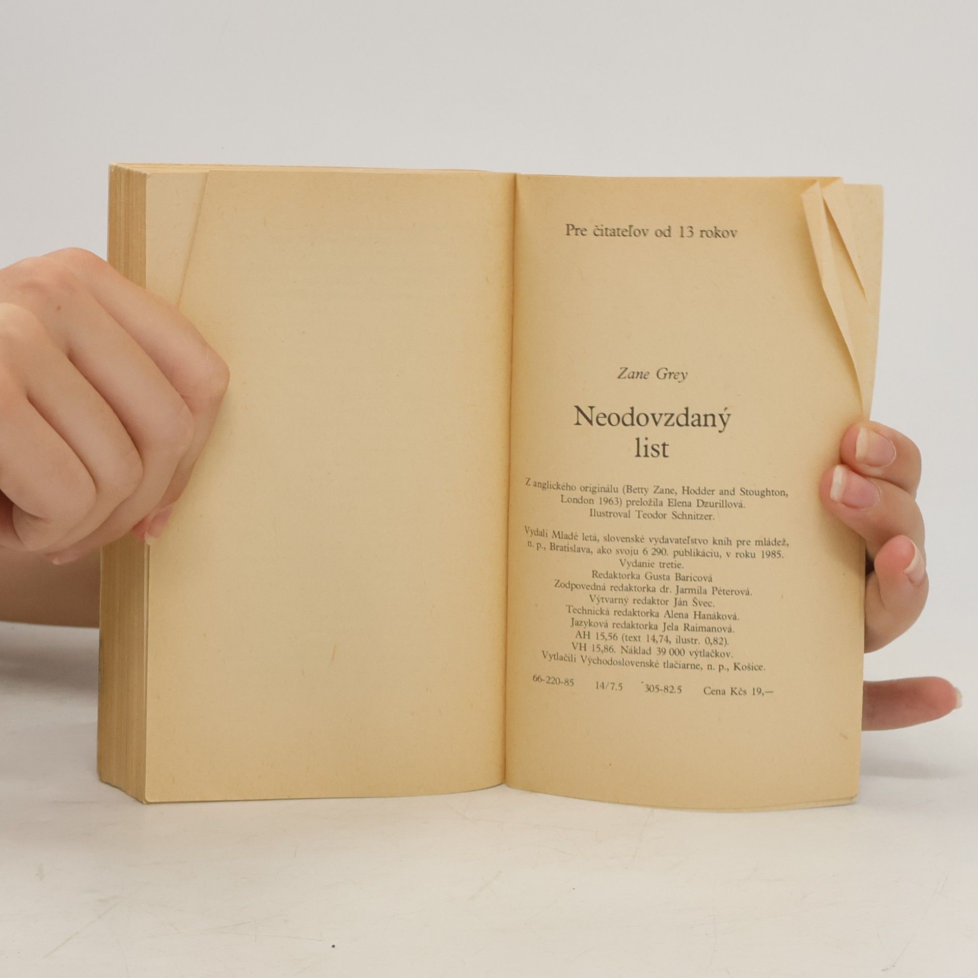 Zane Grey Neodovzdaný list