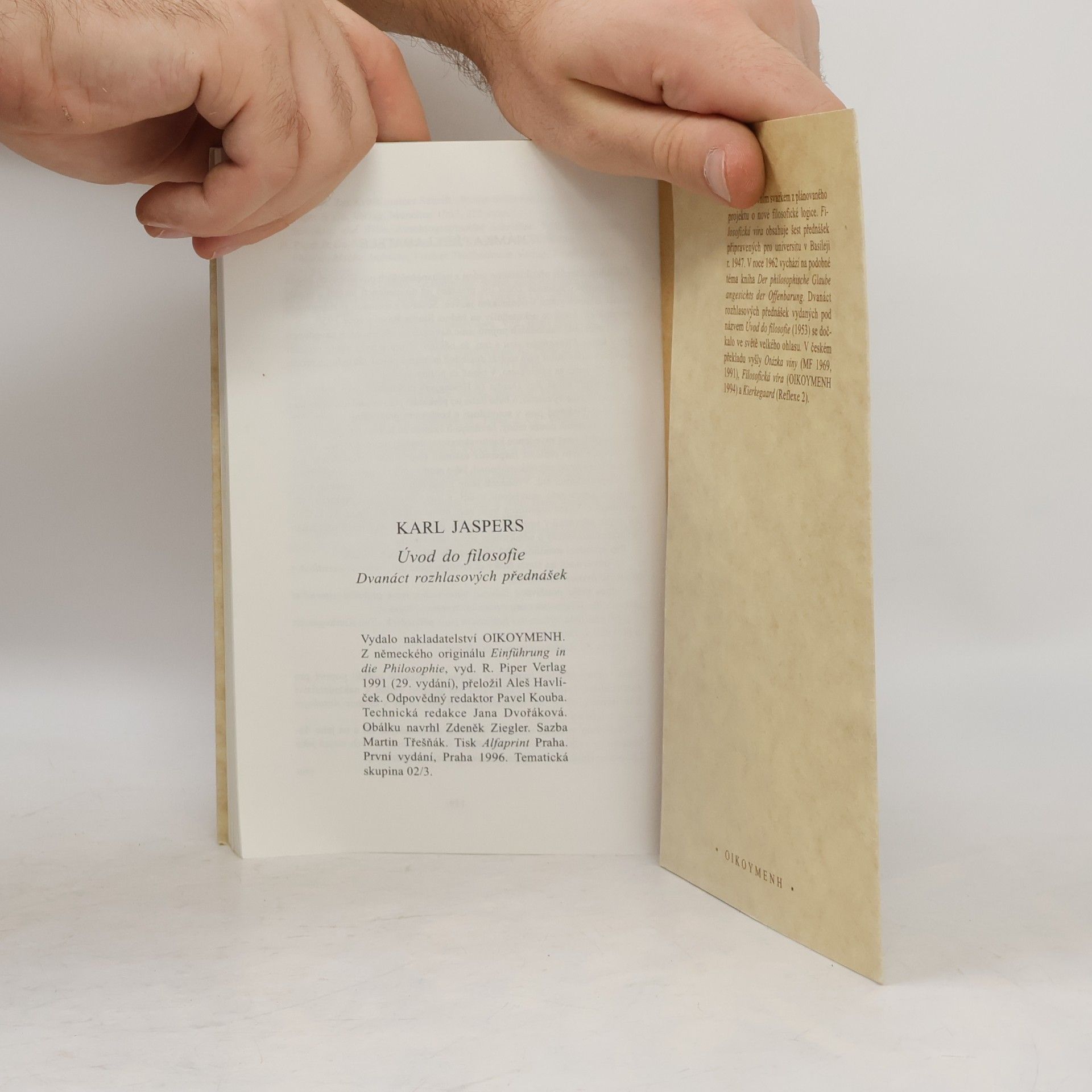 Karl Jaspers Úvod do filosofie
