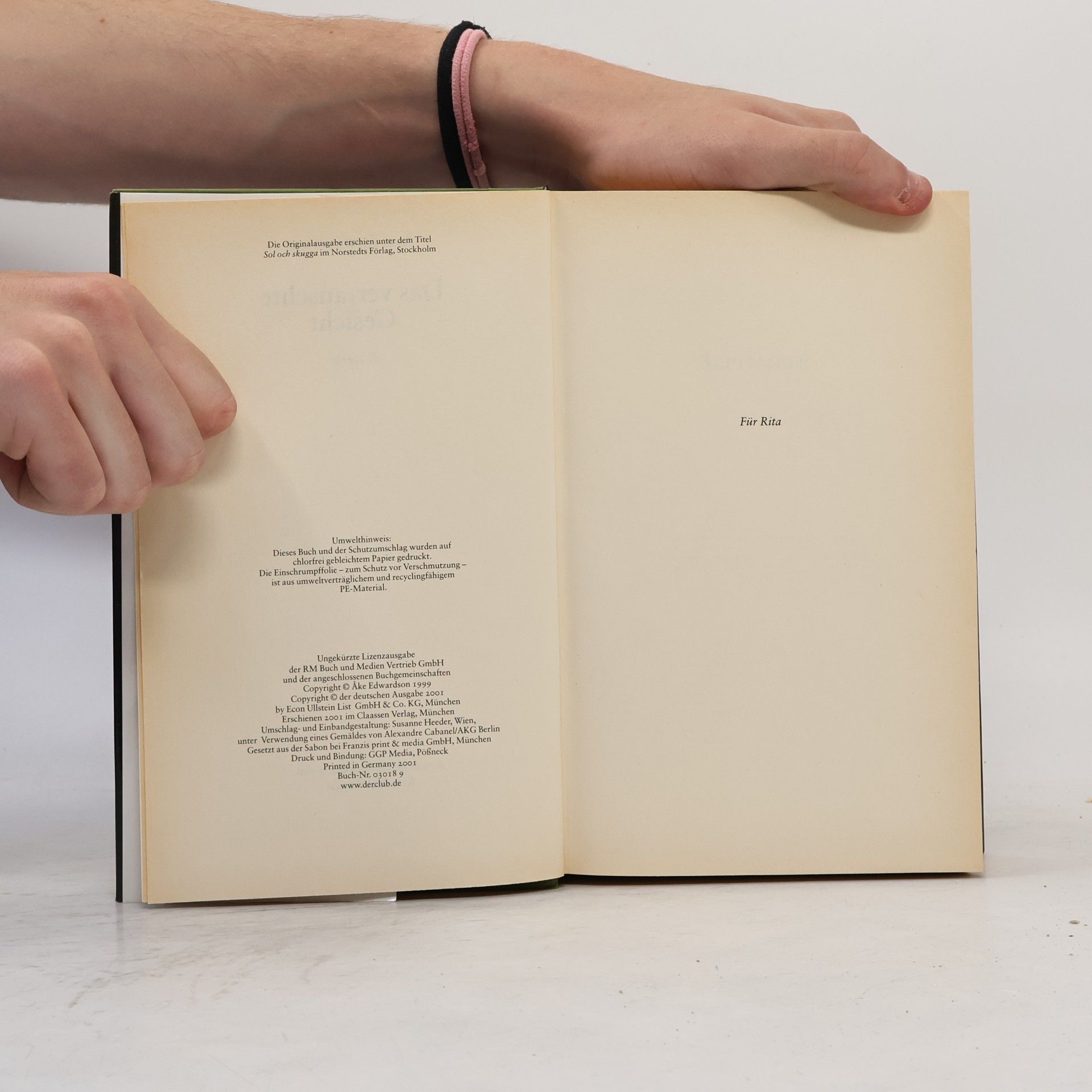 Åke Edwardson Das vertauschte Gesicht