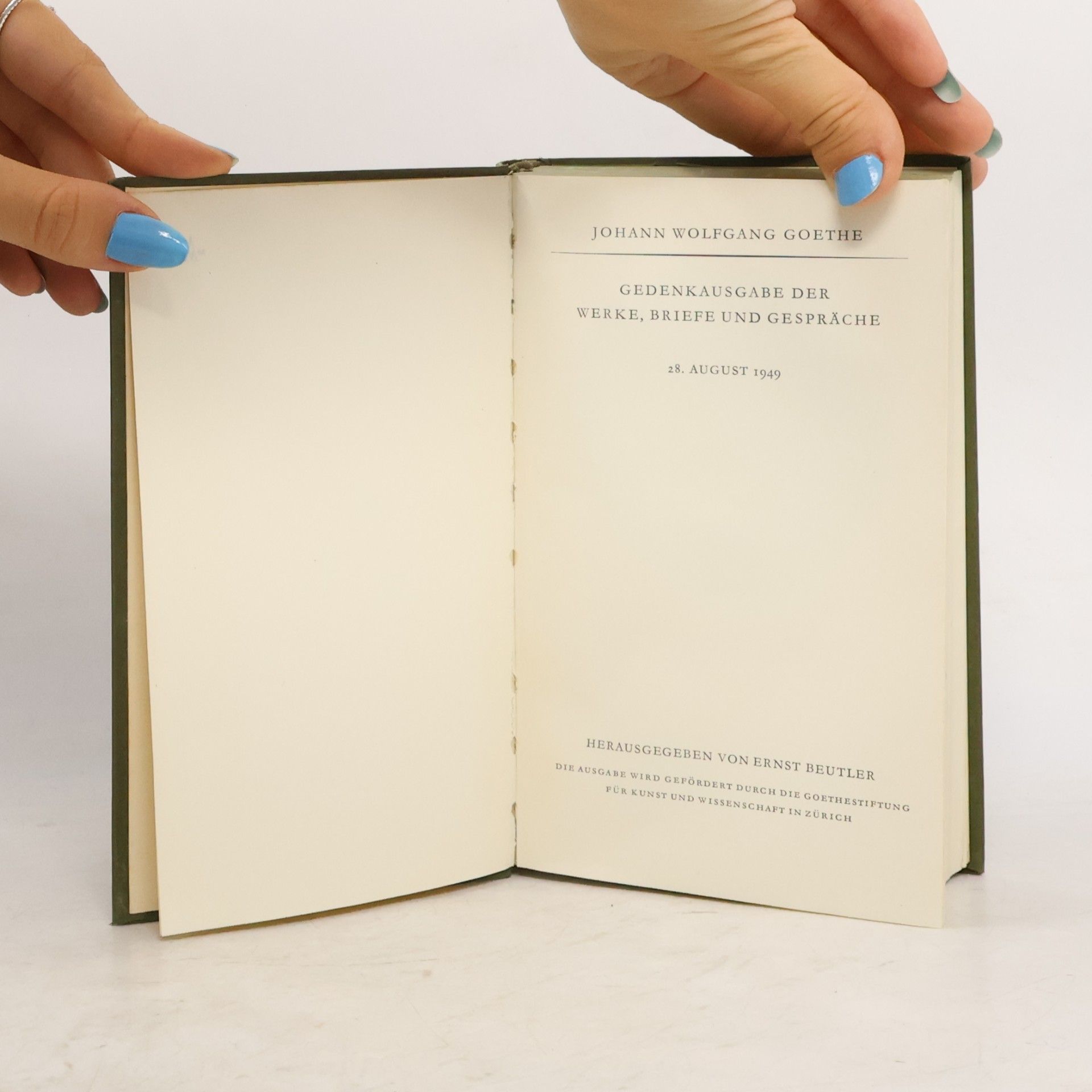 Ernst Beutler Goethe 28. Gespräche 1817-1832