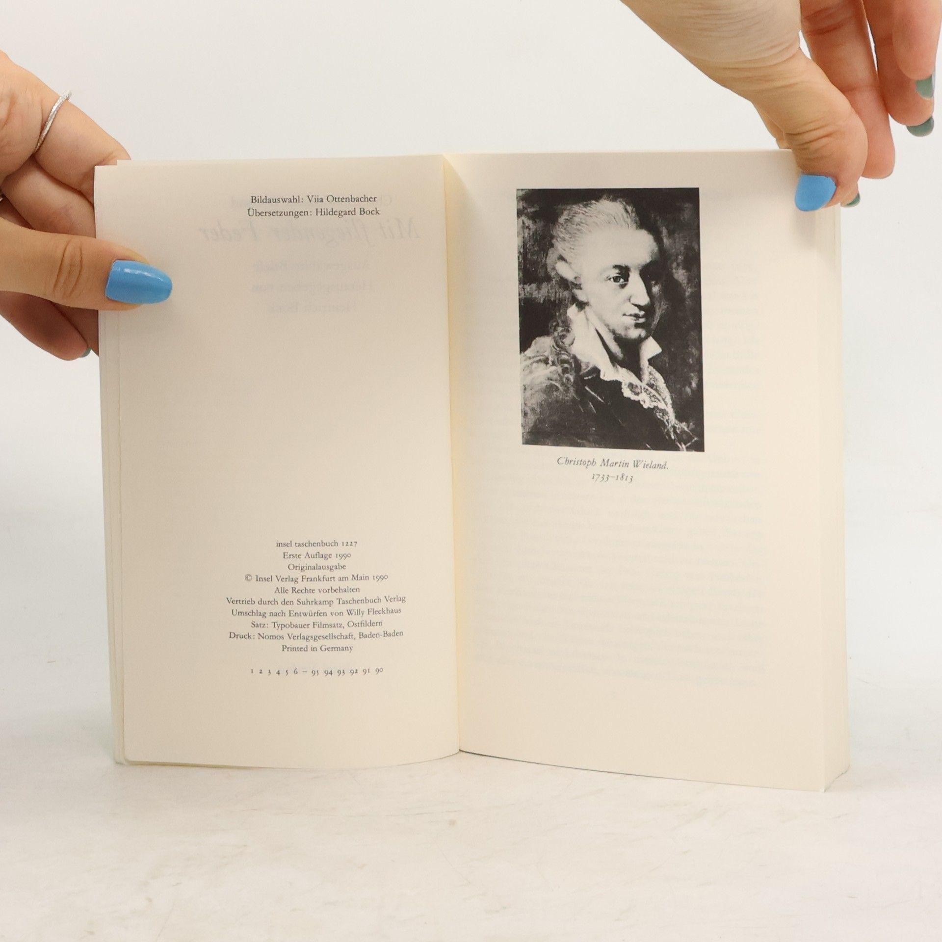 Christoph Martin Wieland Mit fliegender Feder