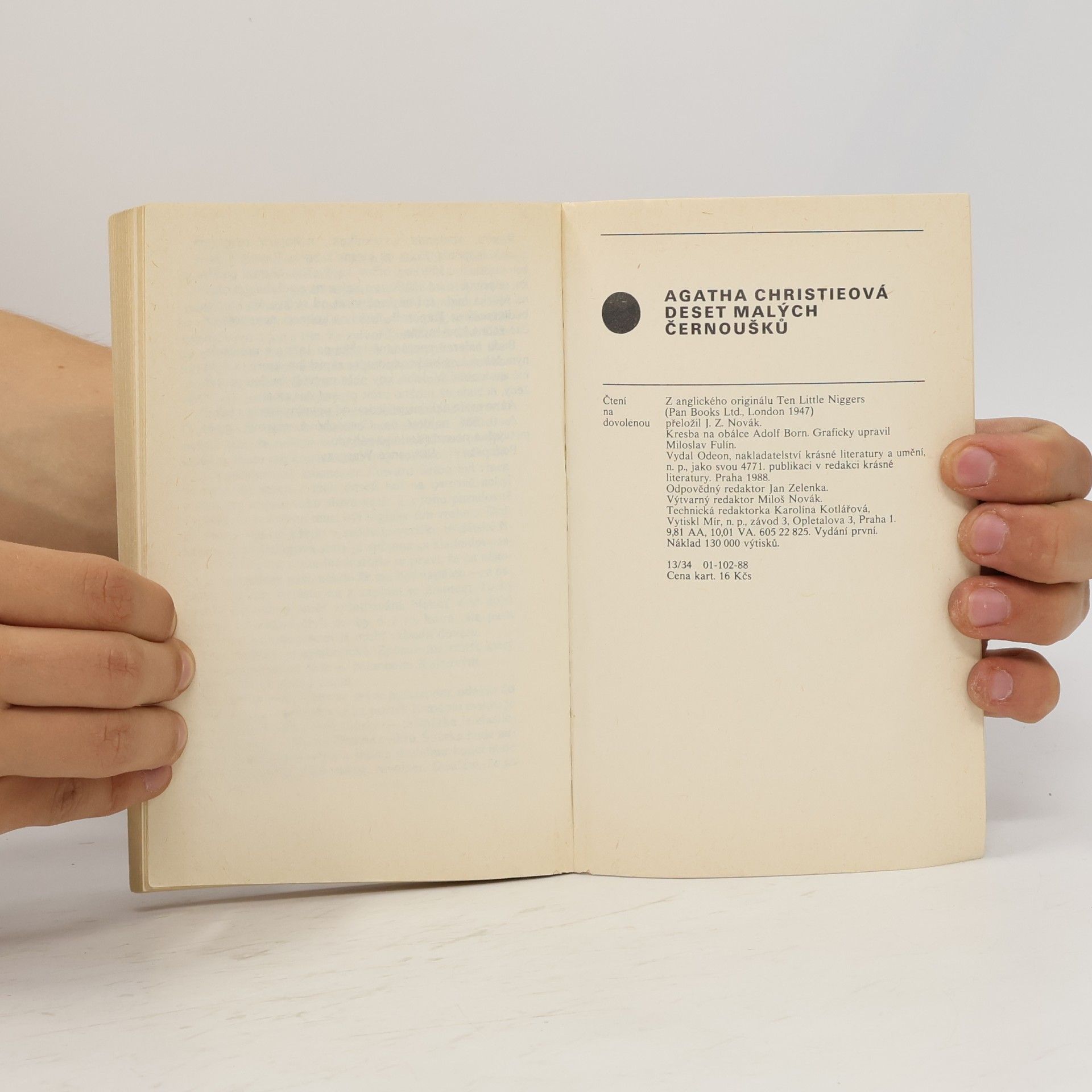 Agatha Christie Deset malých černoušků