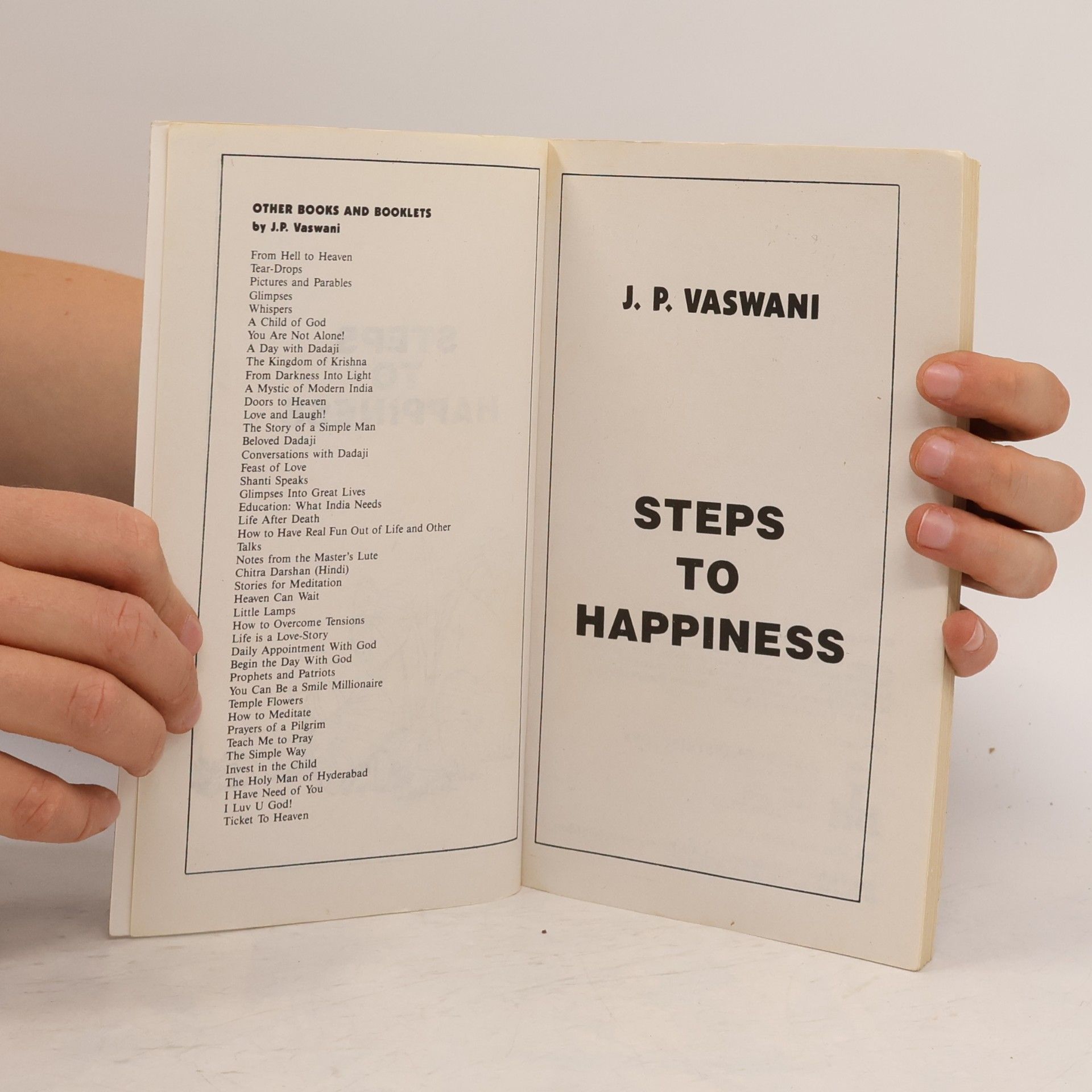 J. P. Vaswani Steps to Happiness