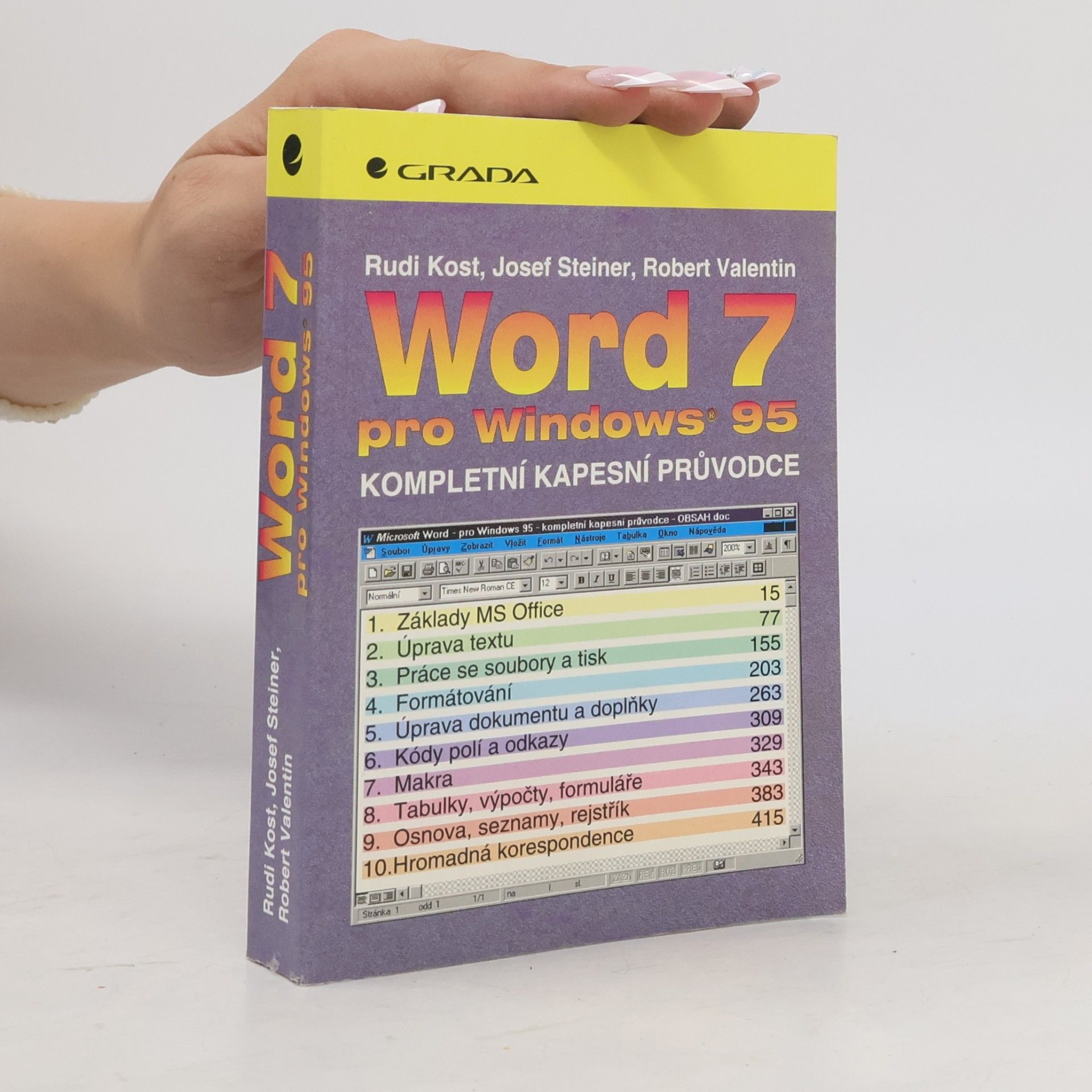 Rudi Kost Word 7 pro Windows 95. kompletní kapesní průvodce