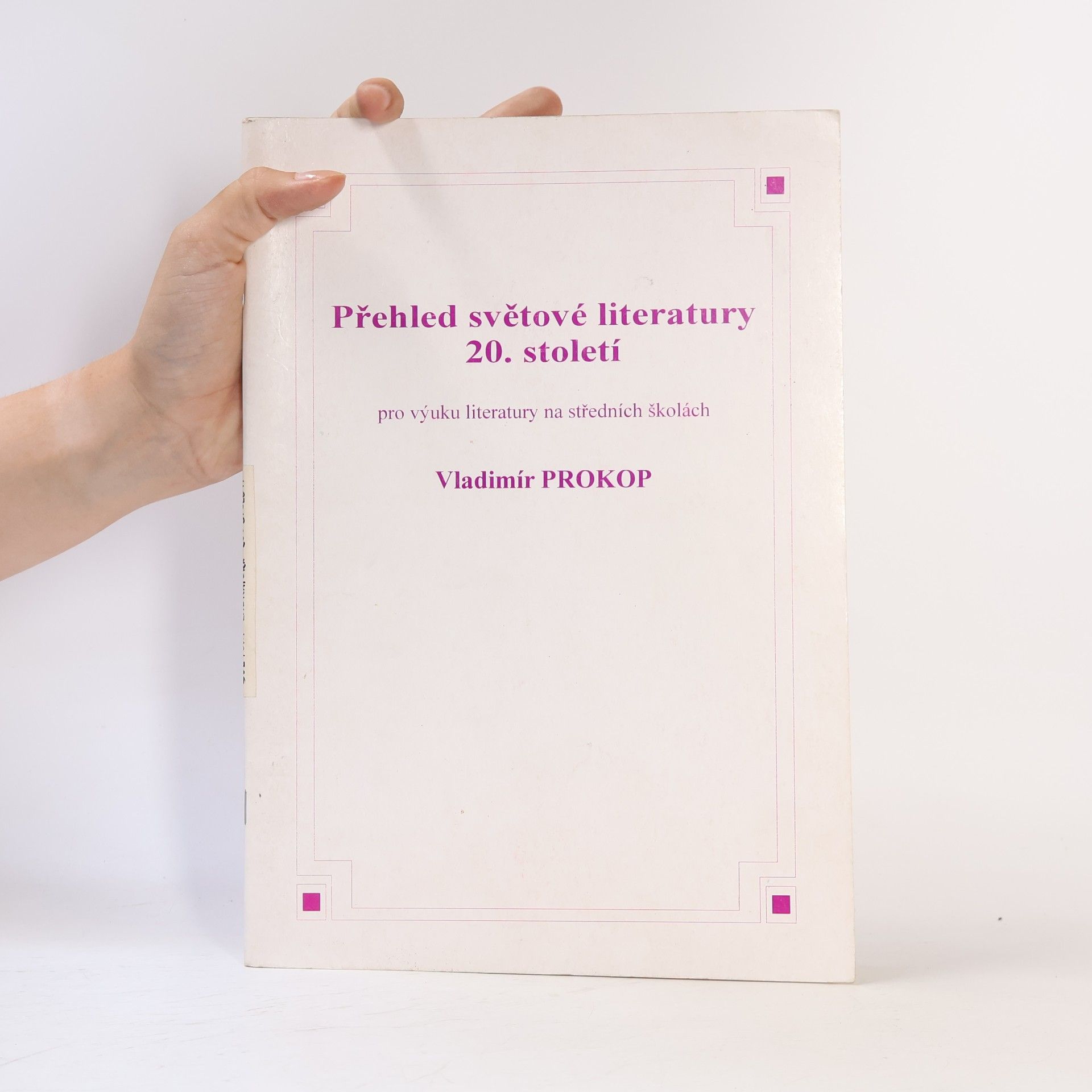 Vladimír Prokop Přehled světové literatury 20. století