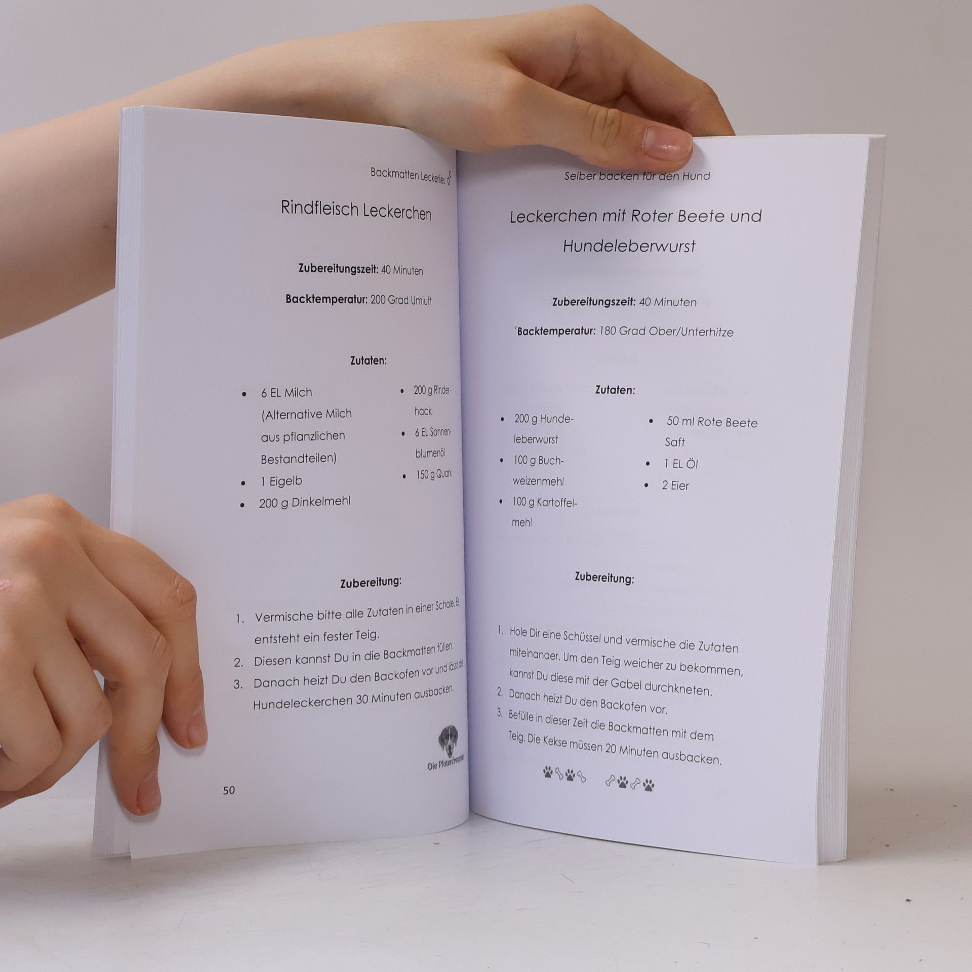 Die Pfotenfreunde Backmatten-Leckerlies