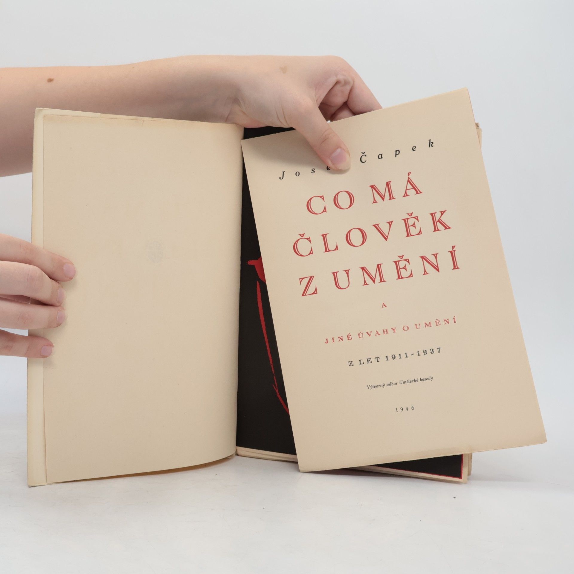 Josef Čapek Co má člověk z umění a jiné úvahy o umění z let 1912-1937