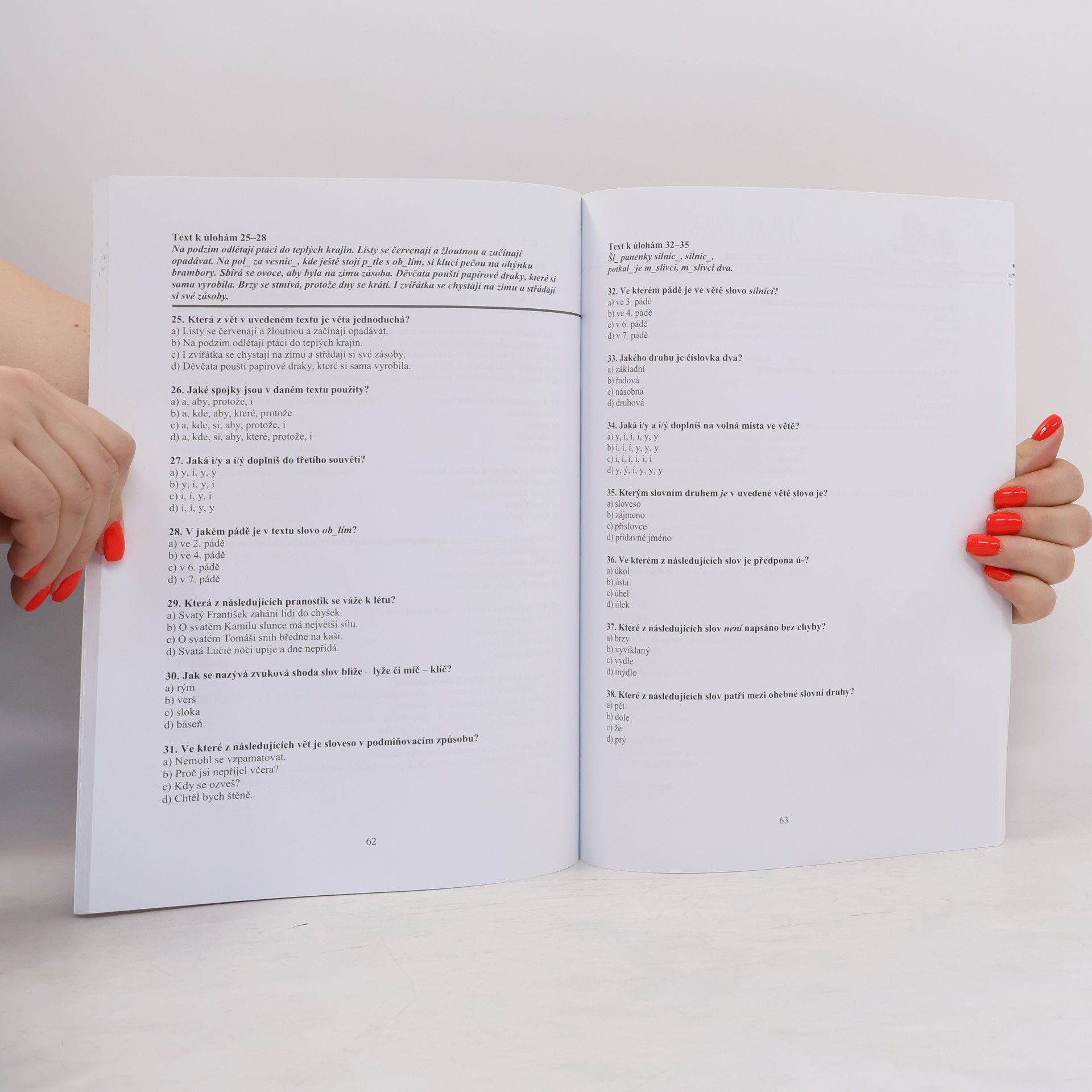 Autores varios A, B, C, D testy z českého jazyka pro žáky 5. tříd k přijímacím zkouškám